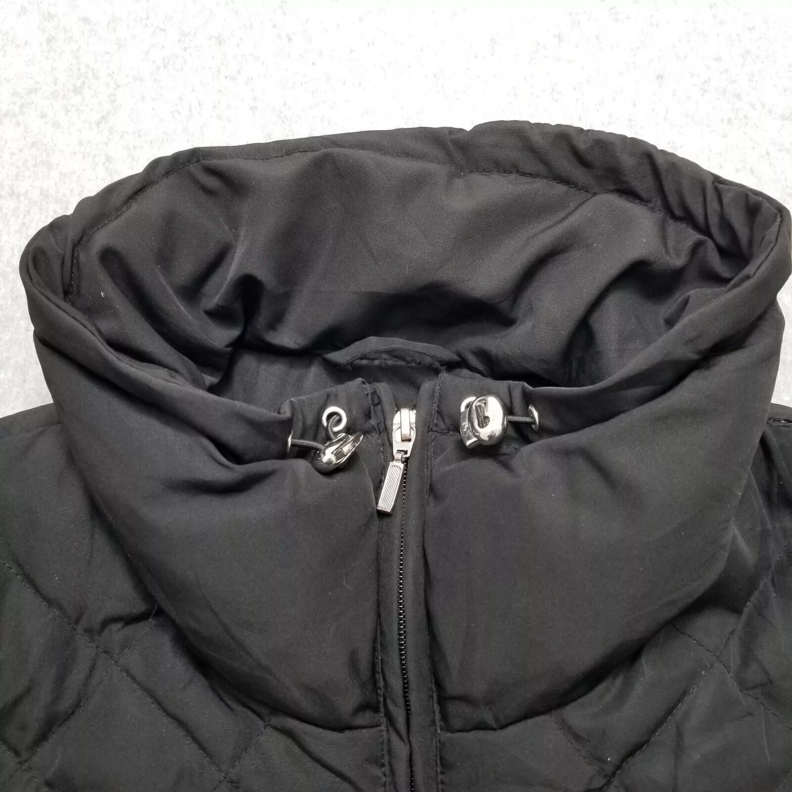 Nine West Jackets Nine West Puffer Jacket Womens Large Zip Pockets Duck Down Black
