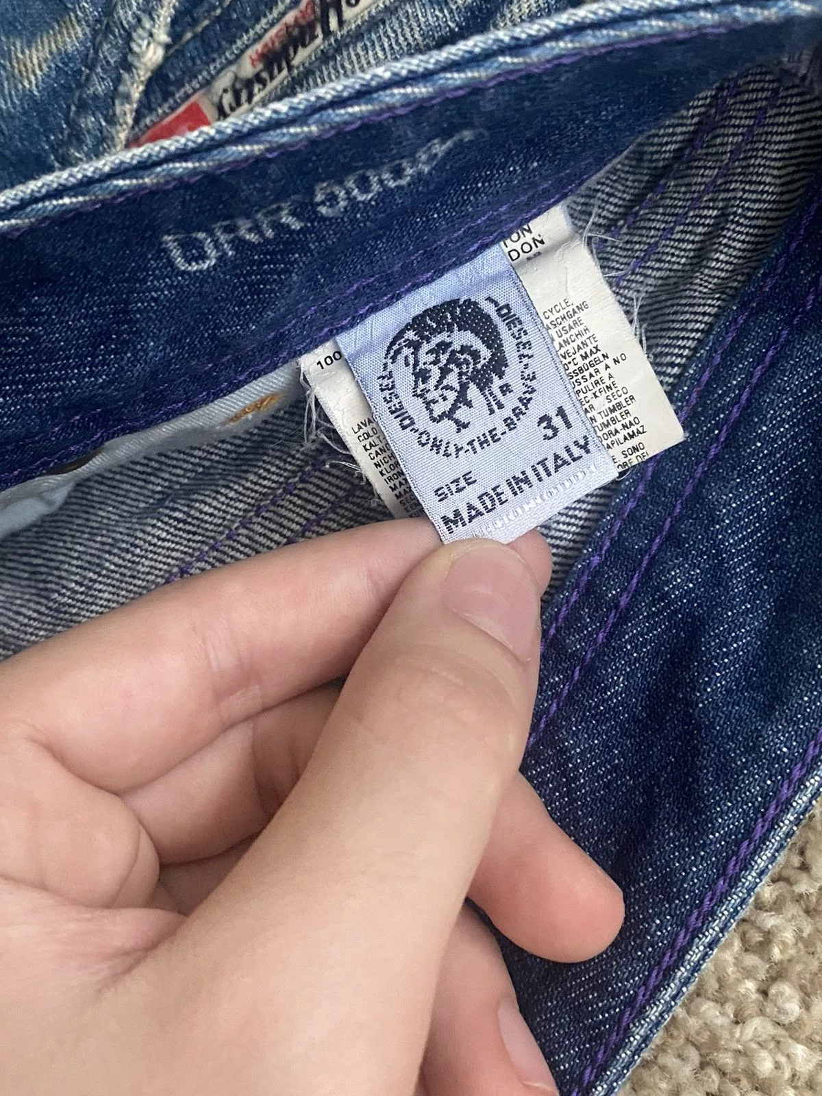 Diesel Denim Diesel flared blue denim