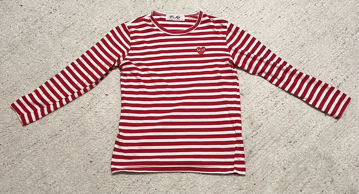 Comme des Garcons Long Sleeve T Shirts Comme des Garcons Comme Des Garçons Play striped long-sleeve T-Shirt Multi