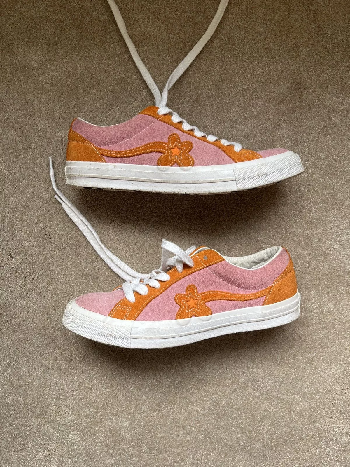 Converse Low Top Sneakers Converse × Golf le Fleur × Golf Wang Tyler the Creator × Converse One Star (Pink & Orange)
