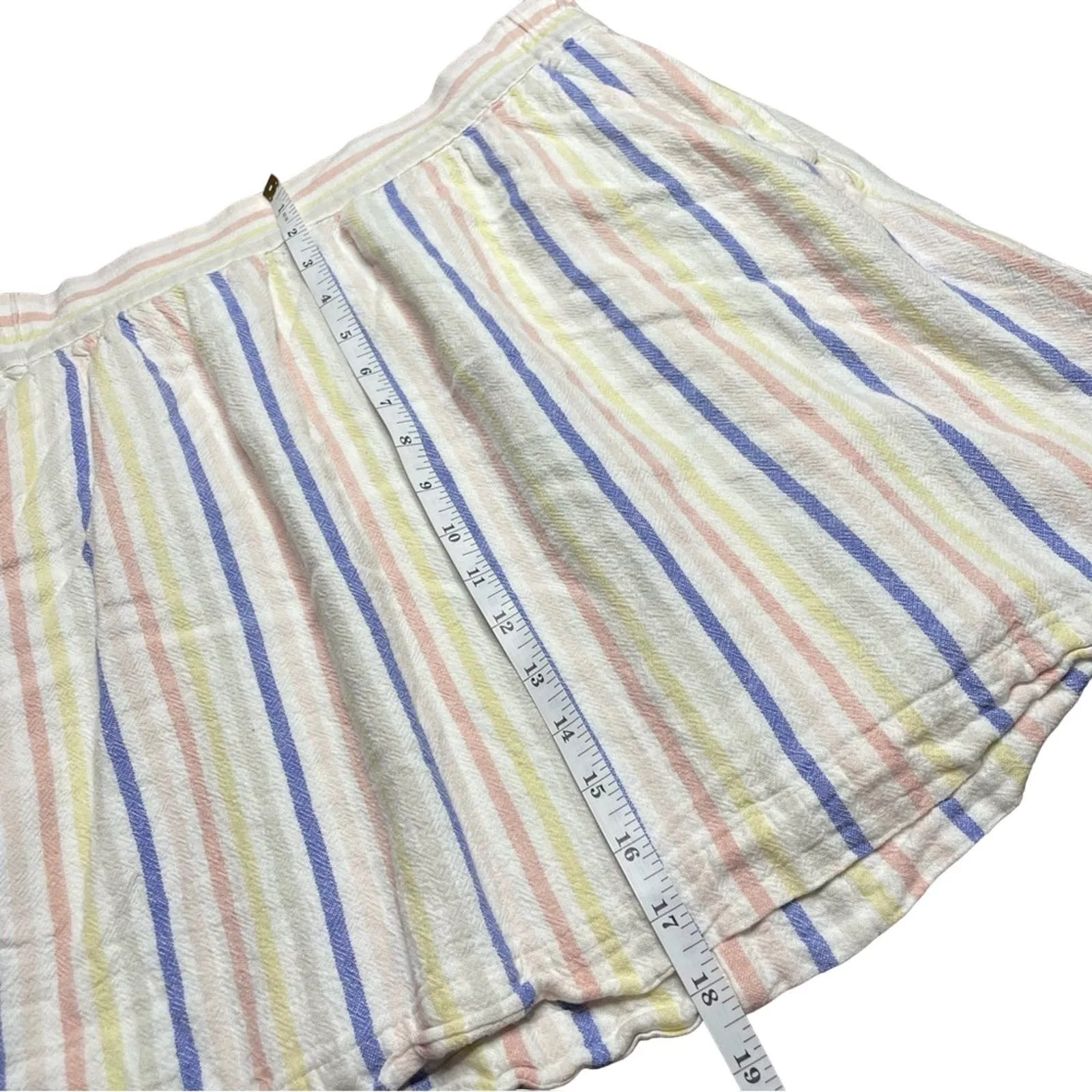 Loft Mini Skirts Loft Lined Blend Striped Skirt White