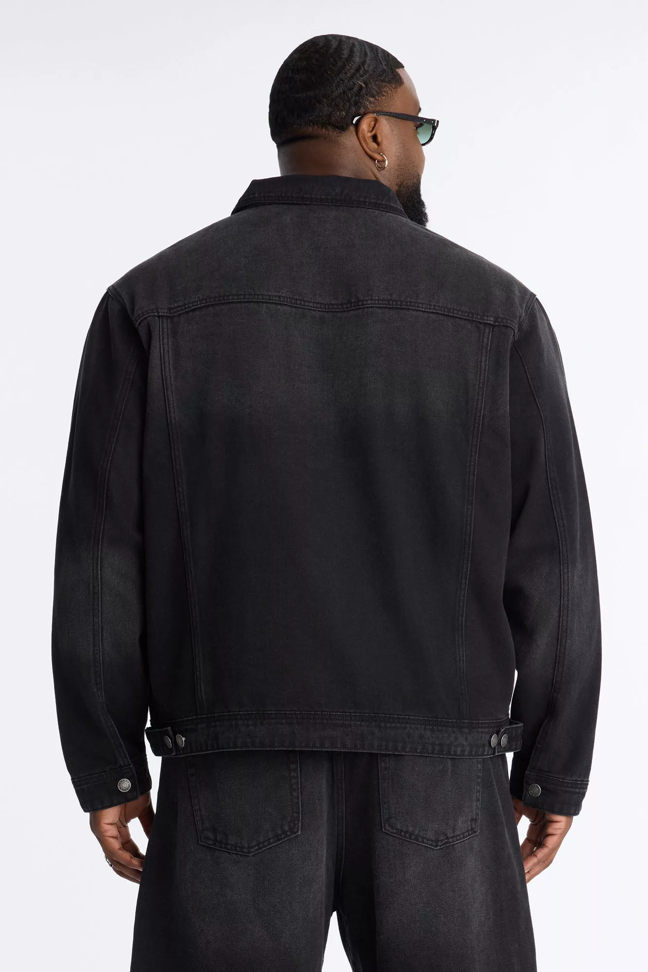 Essential Denim Trucker Jacket - Black Wash