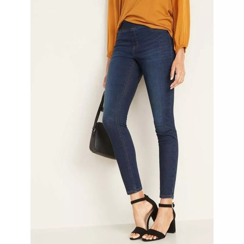 Old Navy Jeans Old Navy Rockstar Mid-Rise Super Skinny Jeggings Blue 12