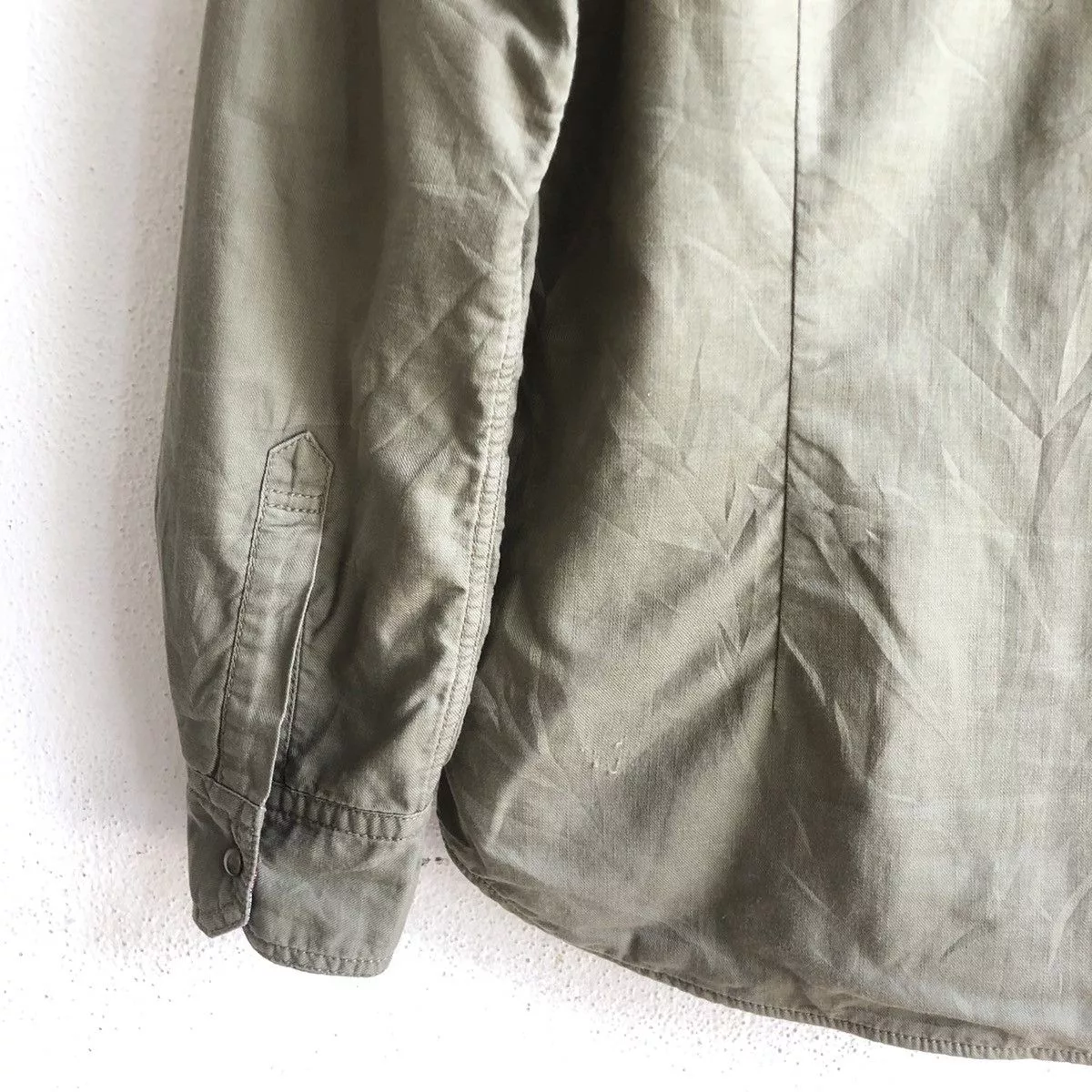 Designer Shirts Button Ups Designer × Japanese Brand BEXIST BOY SCOUT snap button shirts Green