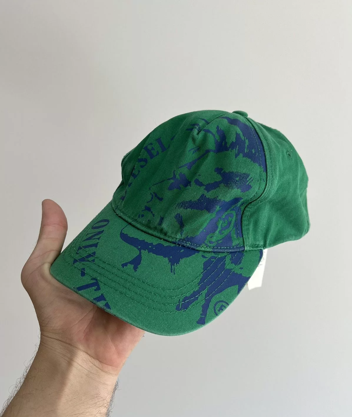 Diesel Hats Diesel Big Logo Green Baseball Cap Avant-Garde
