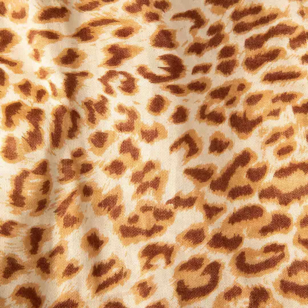 Escada Midi Dresses Escada Brown Knee Length Leopard Print Dress