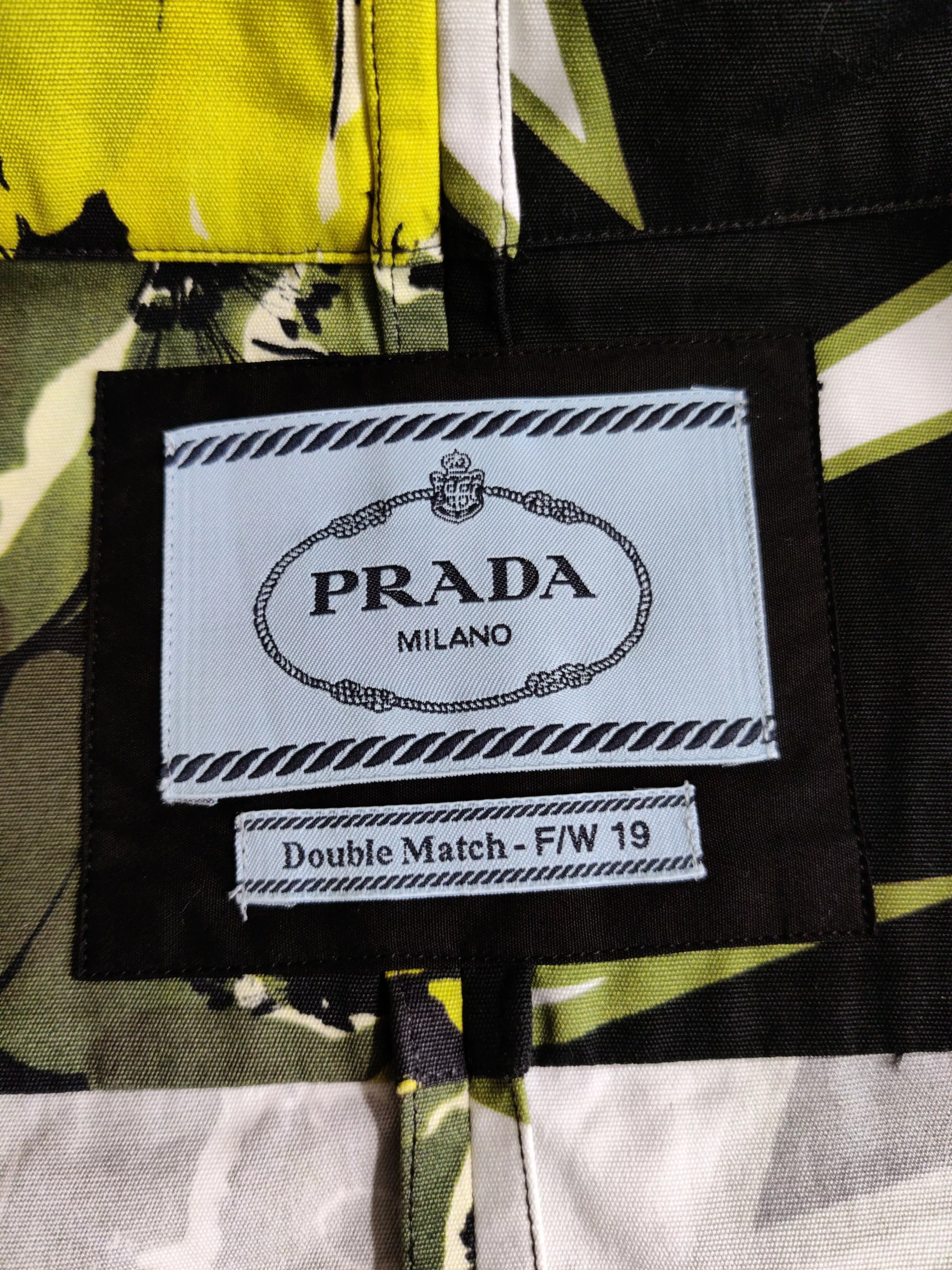 Prada Shirts Button Ups Prada Double Match Bolt Flower Shirt Black