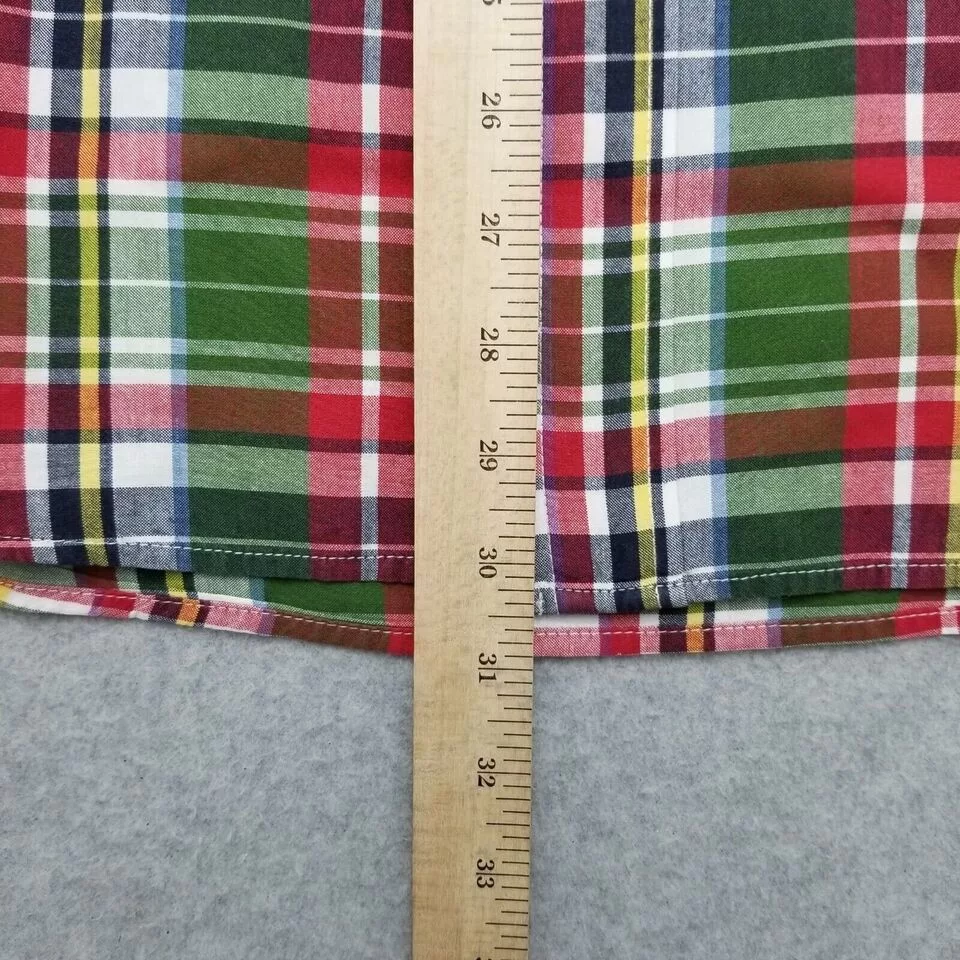 Eddie Bauer Shirts Button Ups Eddie Bauer Shirt Mens Large Plaid Button Up Short Sleeve Green