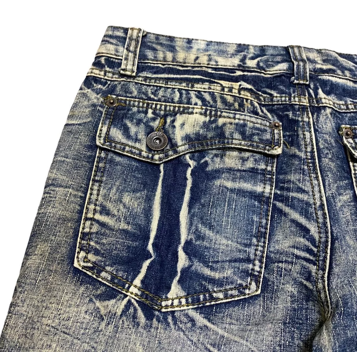 If Six Was Nine Denim If Six Was Nine Rare Design Vintage Brand Black Crown Flared Jeans 1990s Blue Avant-Garde