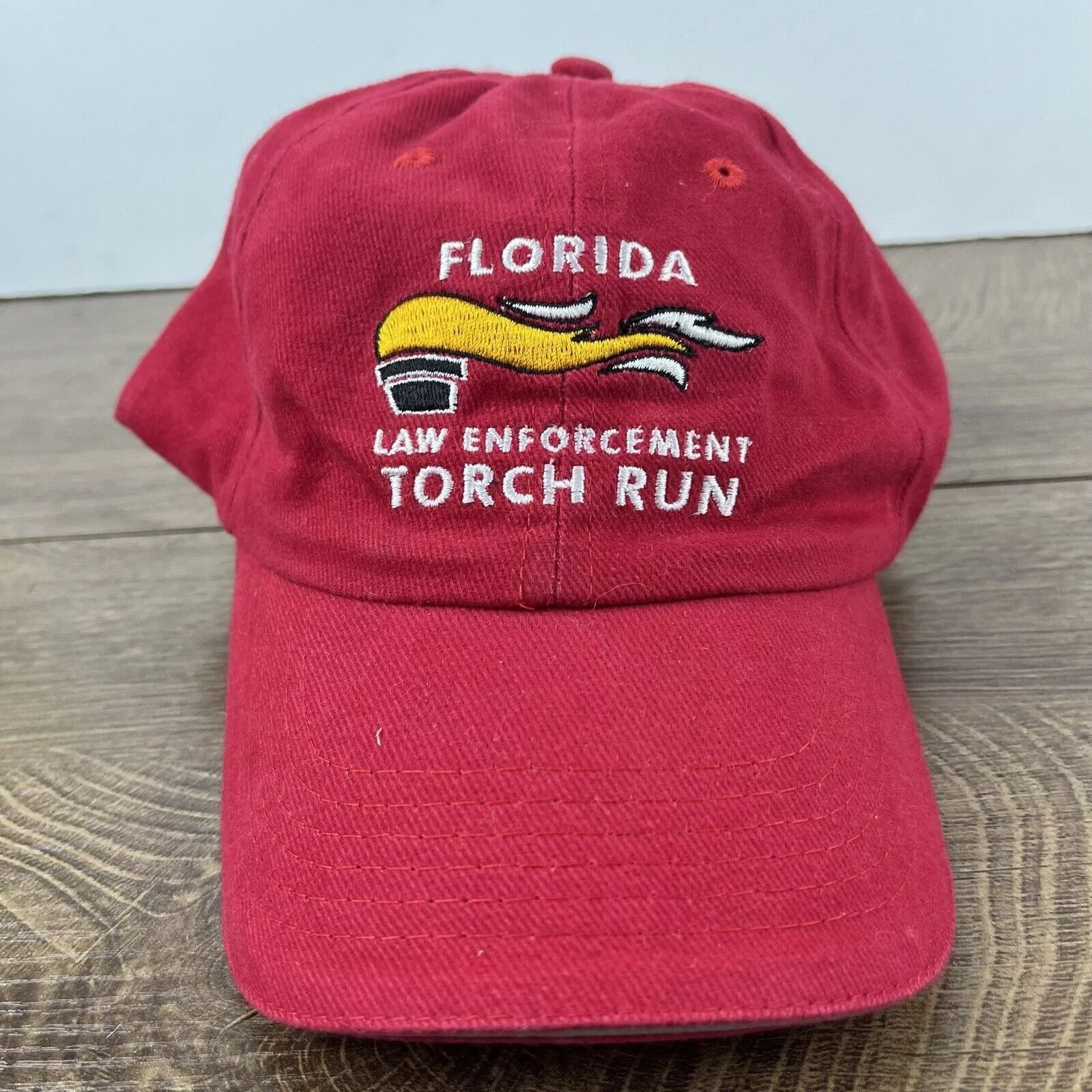 Other Hats Other Florida Law Enforcement Torch Run Hat Red Adjustable Hat Red