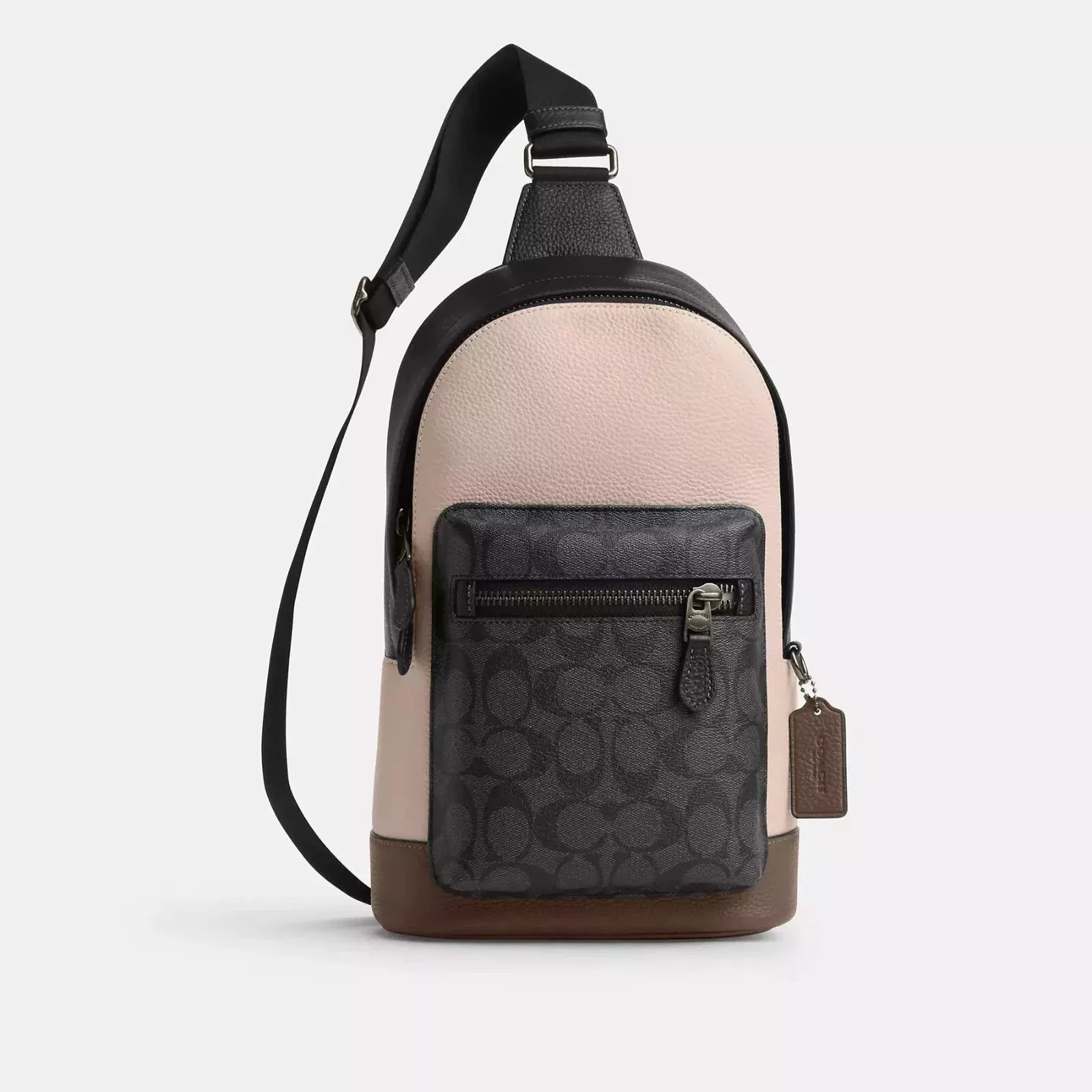 Coach Bags Luggage Coach CT814 West Pack In Colorblock Signature Canvas Multi