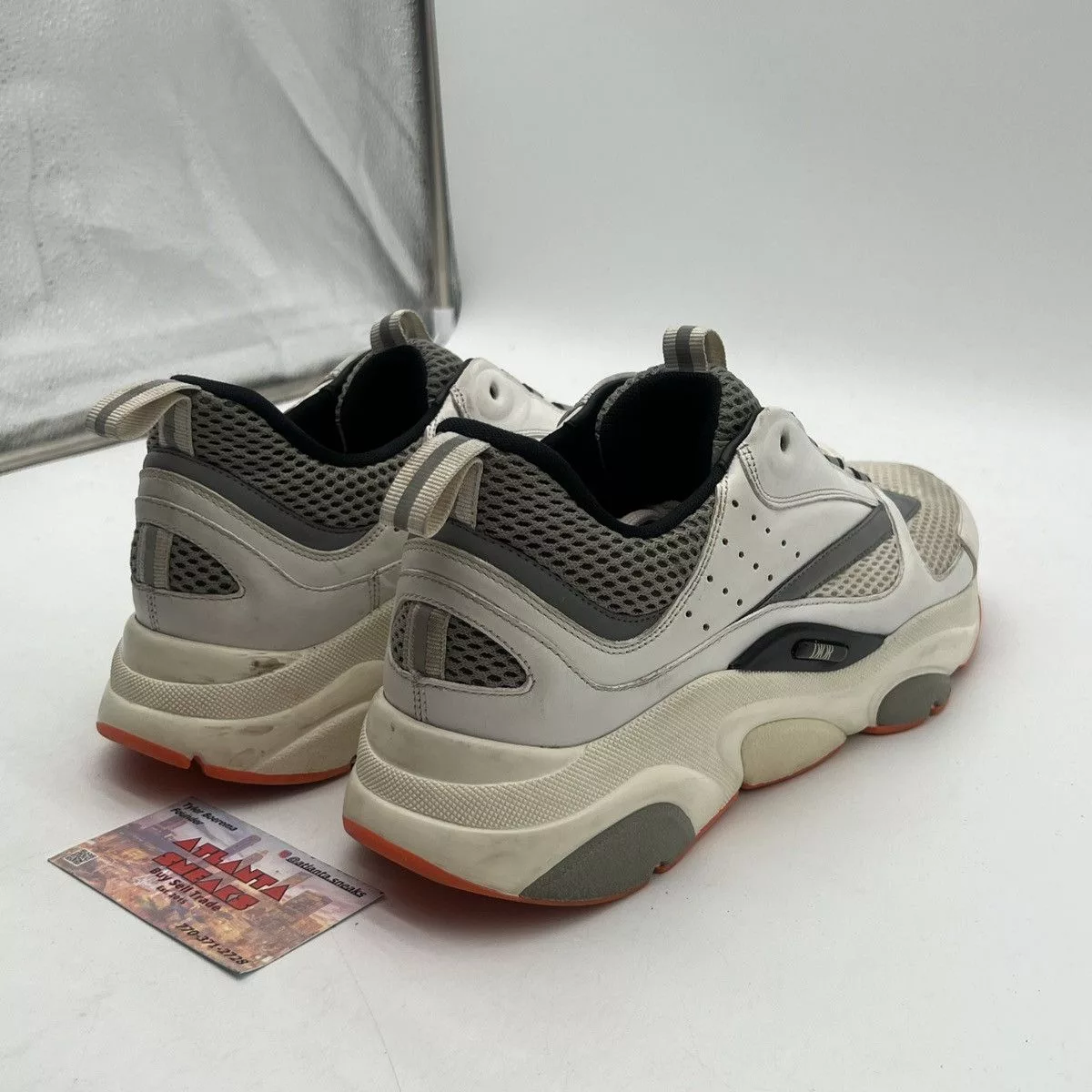 Dior Low Top Sneakers Dior b22 white orange