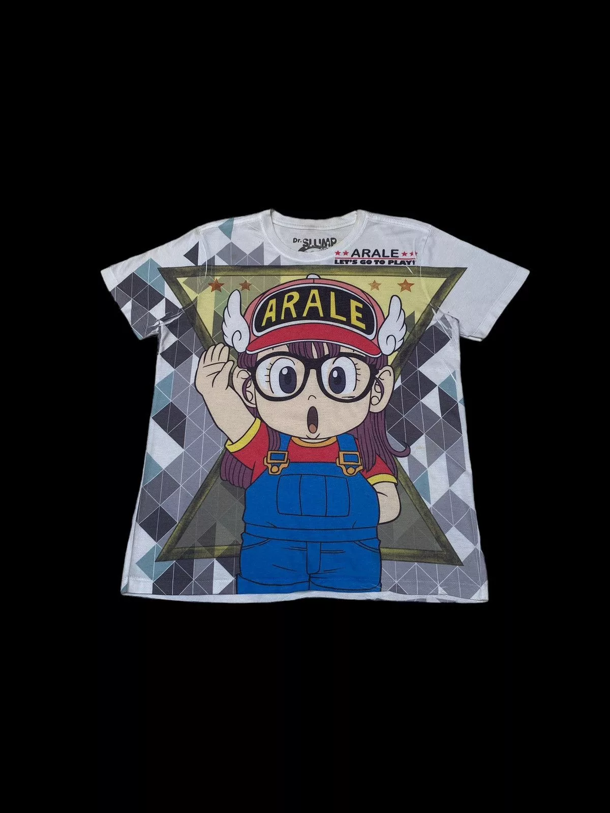 Vintage Short Sleeve T Shirts Vintage Japanese Dr Slump Arale T-shirt 1990s White