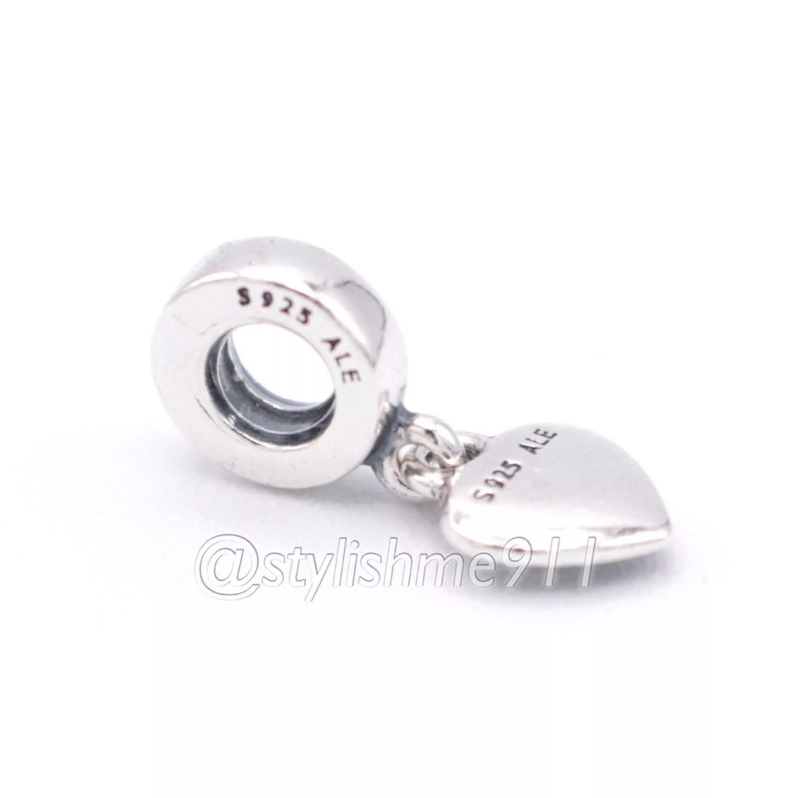 pandora Bracelets Authentic PANDORA Silver Heart Dangle - 790373