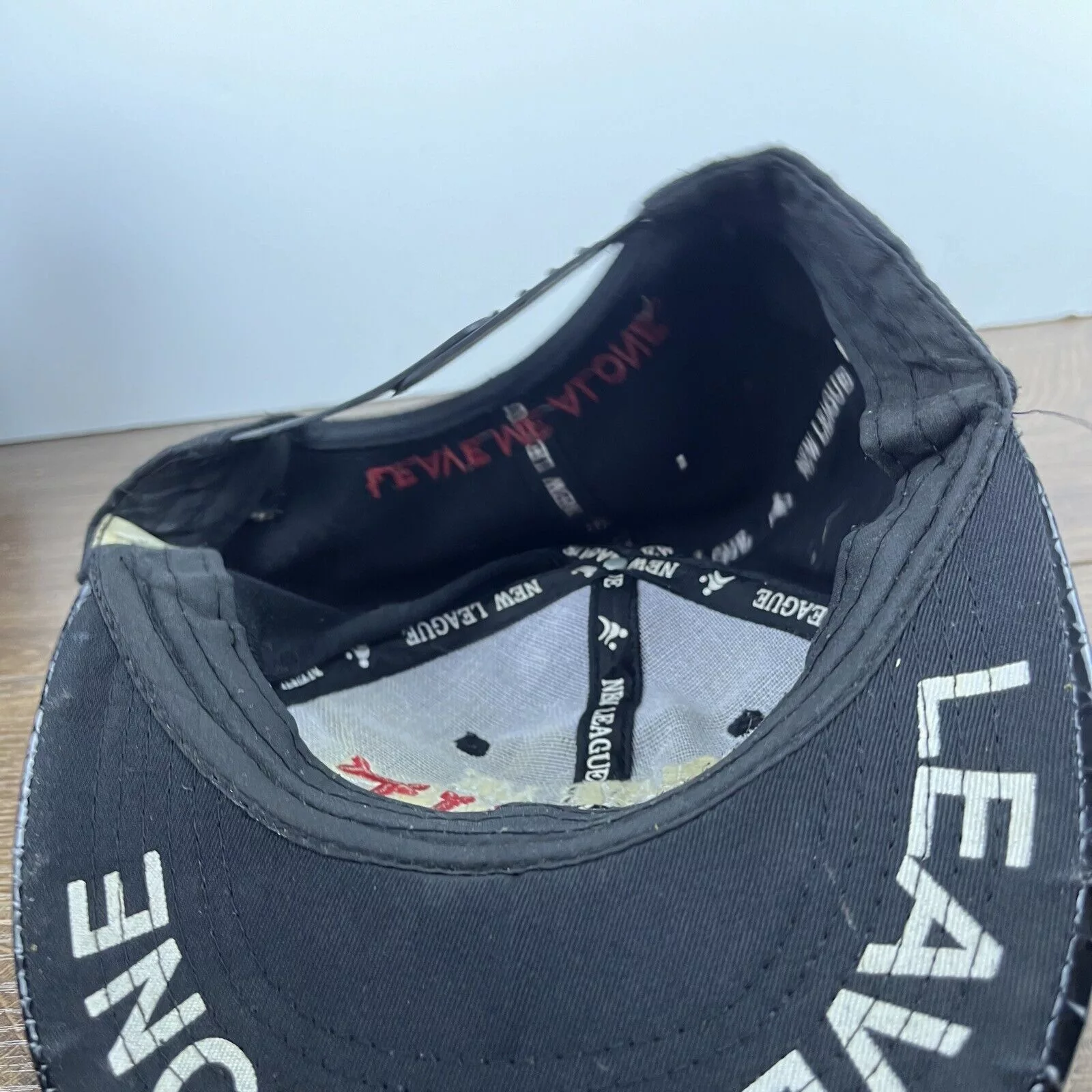 Other Hats Other Leave Me Alone Hat Leave Me Alone Hat Snapback Adjustable Ad Black