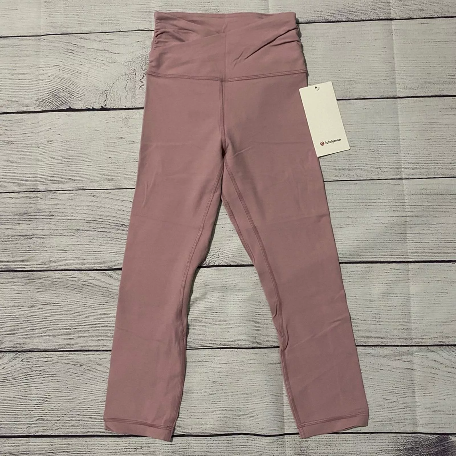 Lululemon Pants 🚨New🚨 cross waist Lululemon Align Crop 21" *Cross Waist Pink