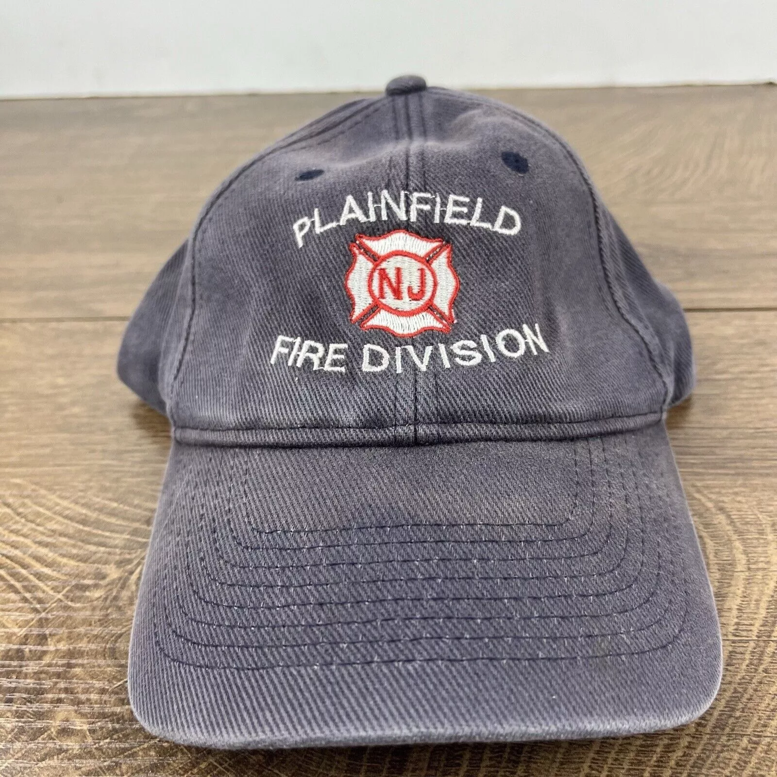 Other Hats Other Plainfield Fire Division Hat NJ Hat Gray Hat Adjustable Gray