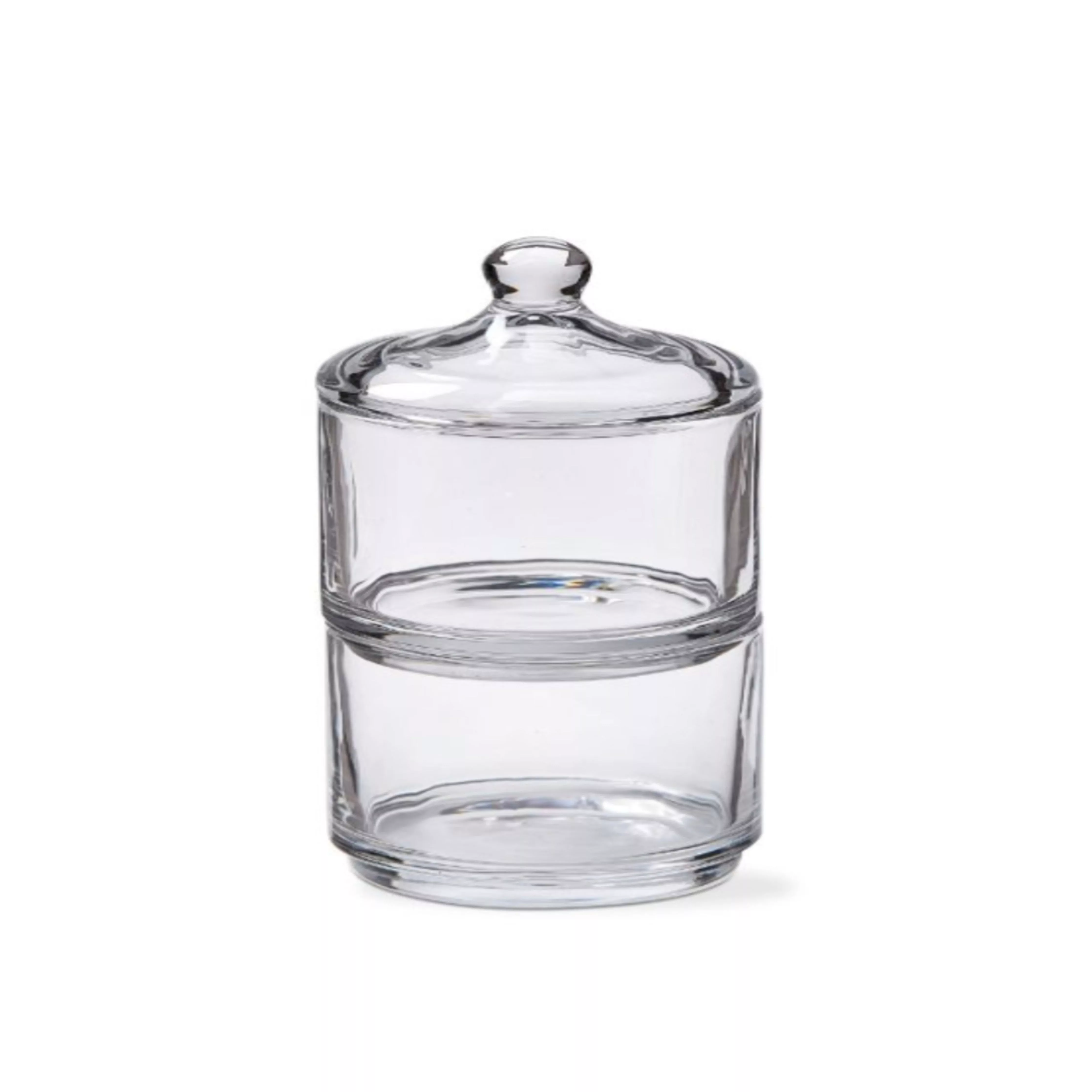 Clear Stacking Jar W/Lid