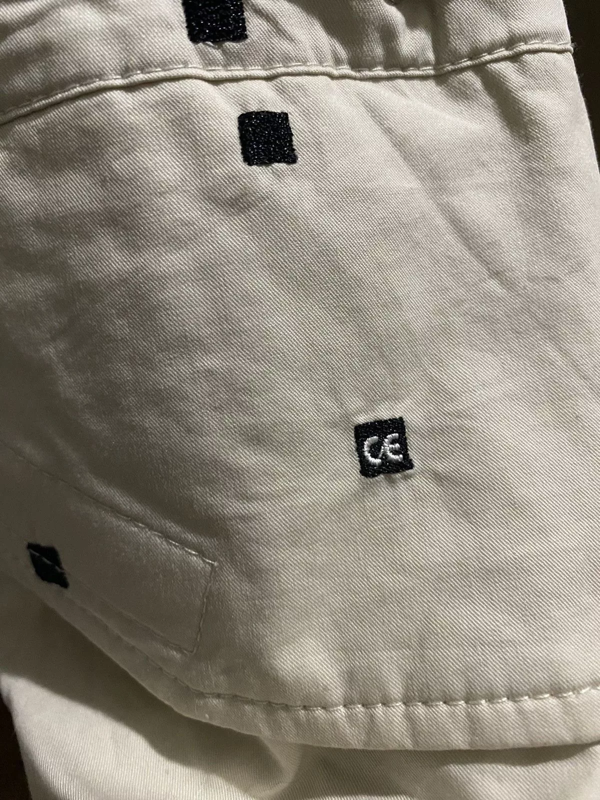 Cav Empt Parkas Cav Empt Pixel Embroidery Pullover Parka White