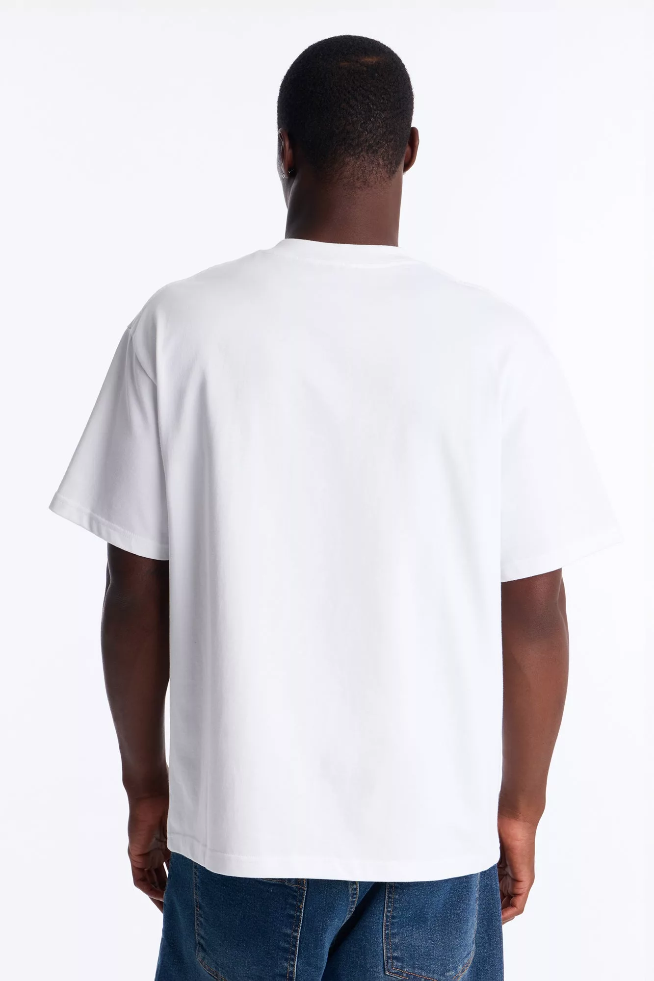 Garden 08 Extra Heavyweight Oversized Short Sleeve Tee - White