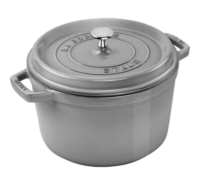 5 QT ROUND TALL COCOTTE GRAPHITE GREY