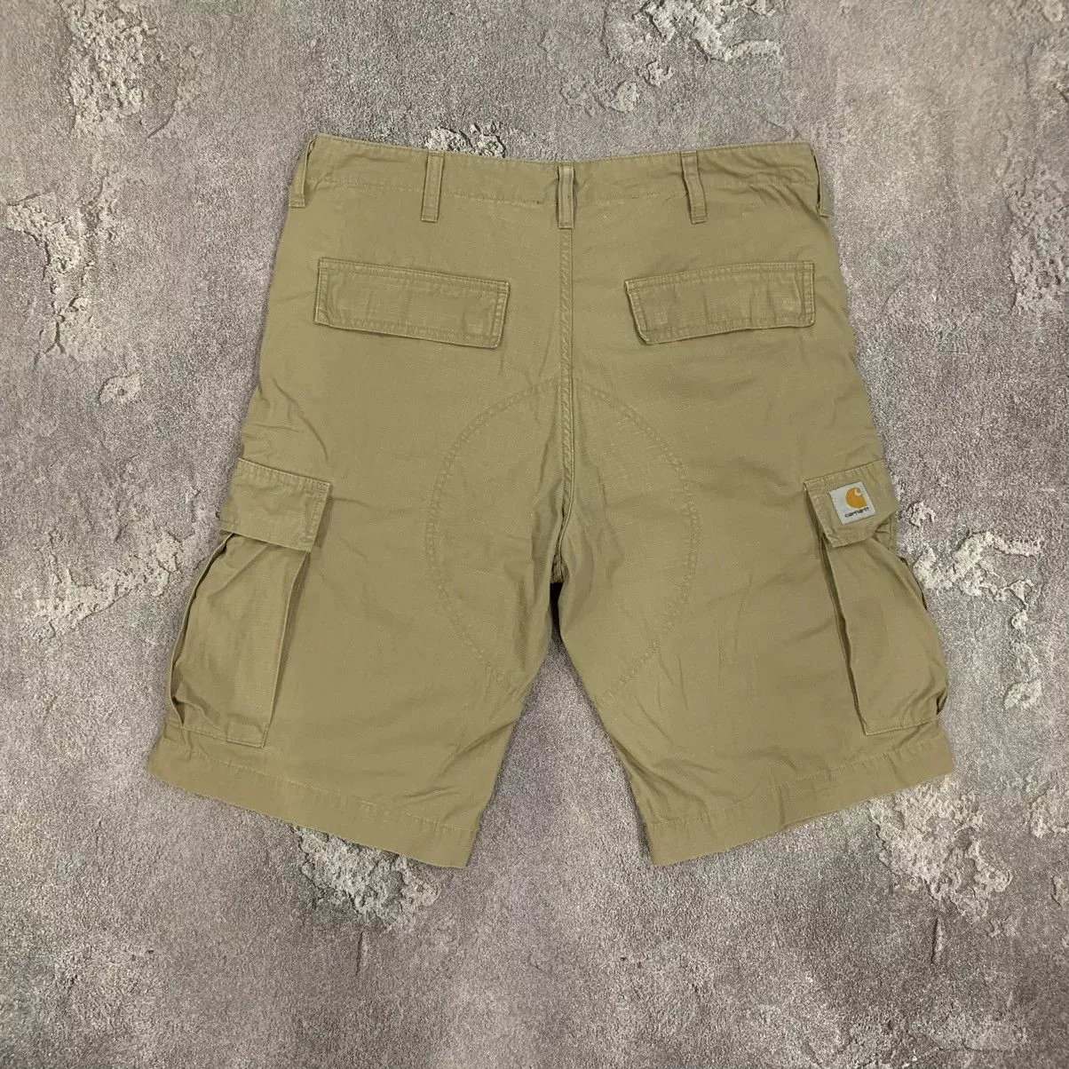 Carhartt Wip Shorts Carhartt Wip × Vintage Vintage Men’s Carhartt Wip Khaki Cargo Shorts Size 33 Brown Streetwear