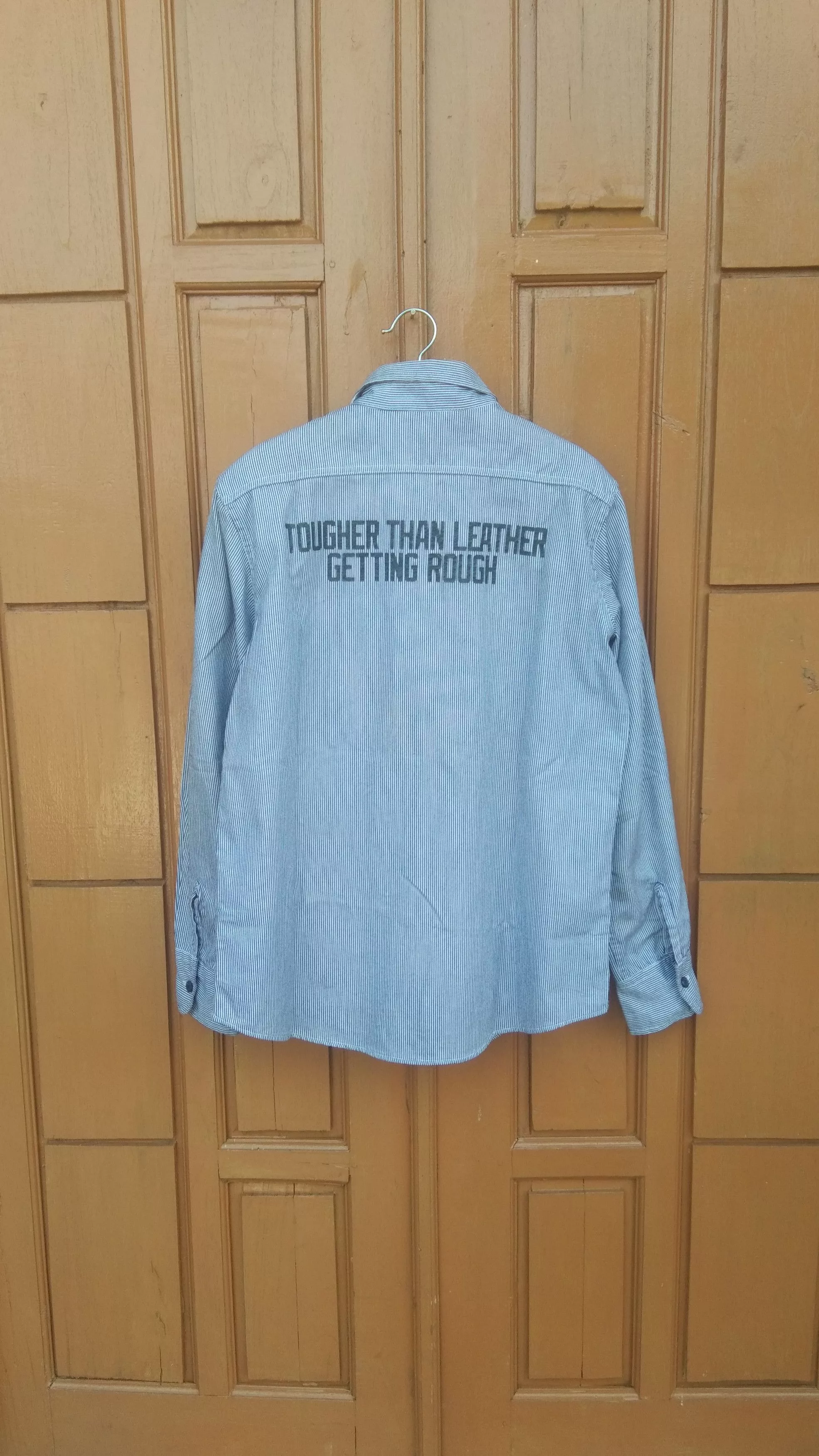 Ben Davis Shirts Button Ups Ben Davis × Vintage Vtg Ben davis blu stripe button up shirt Blue Streetwear