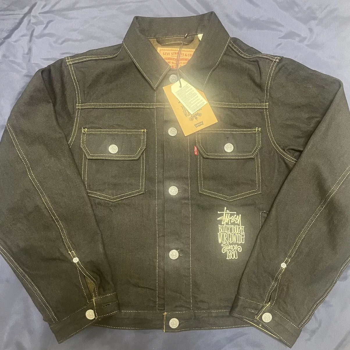 Levi's Denim Jackets Levi's × Stussy Stussy X Levi's Denim Jacket Black