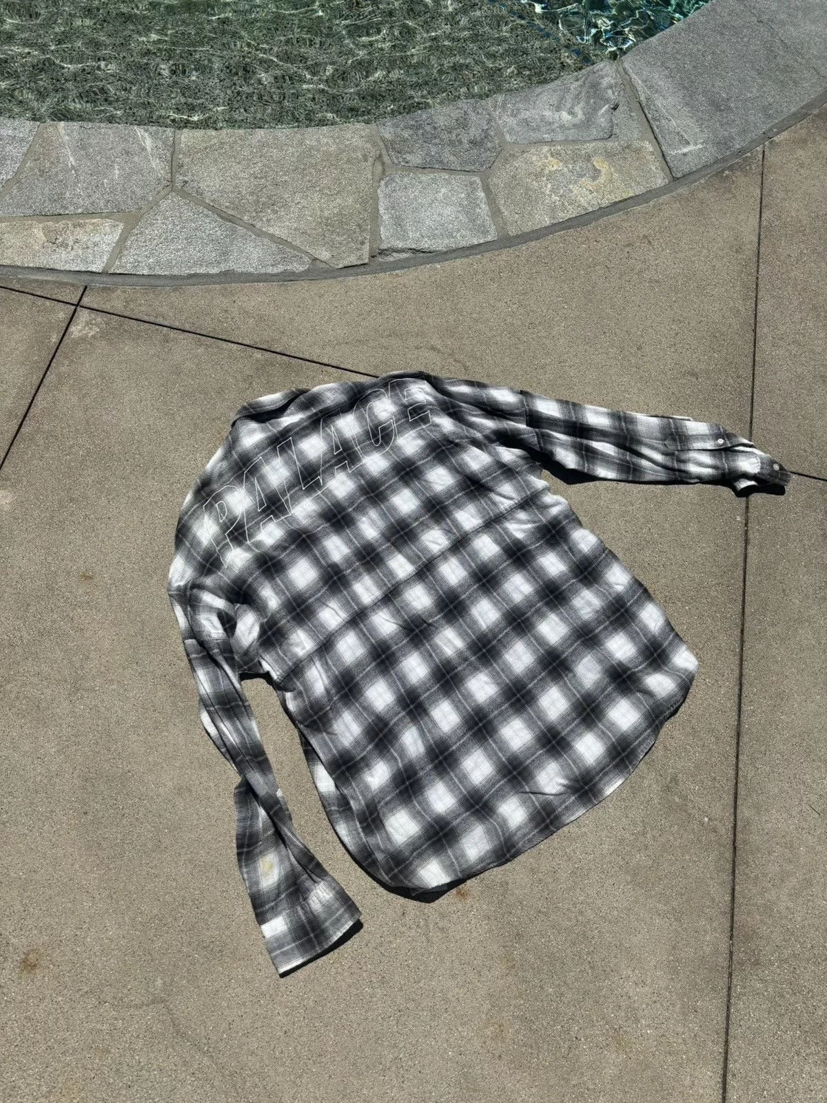 Palace Shirts Button Ups Palace Button Up Flannel Black