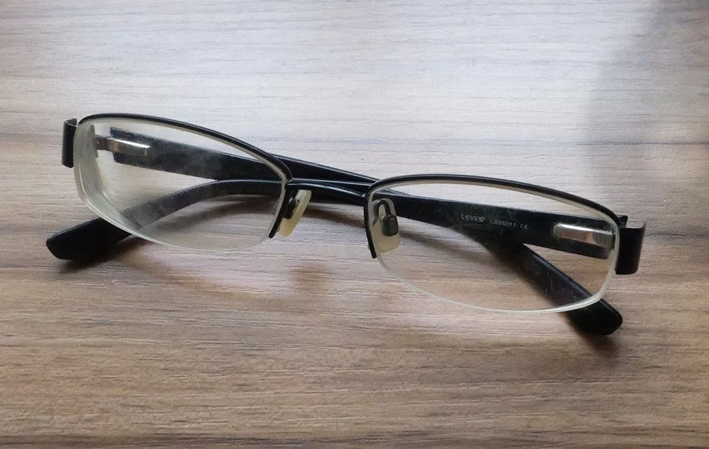 Levi's Glasses Levi's Half Frame Glasses Black