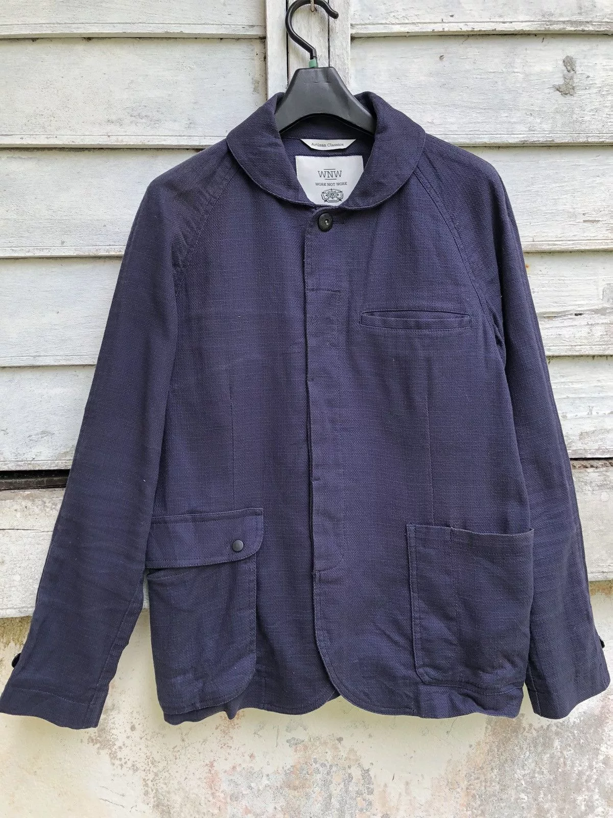 45rpm Light Jackets 45rpm × Artisan Lab × Kapital WNM (Work Not Work) Artisan Classic Indigo Linen Jacket Purple