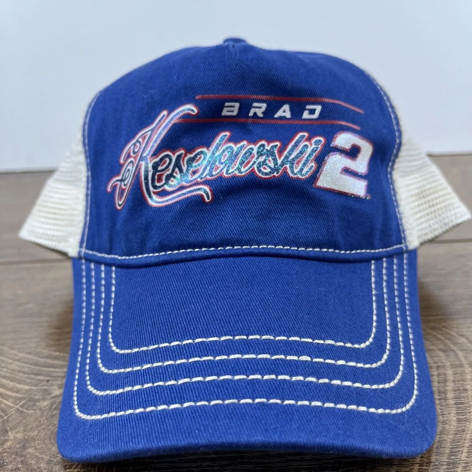 Other Hats Other Brad Keselourski #2 Hat Snapback Hat Blue Hat Adjustable Blu
