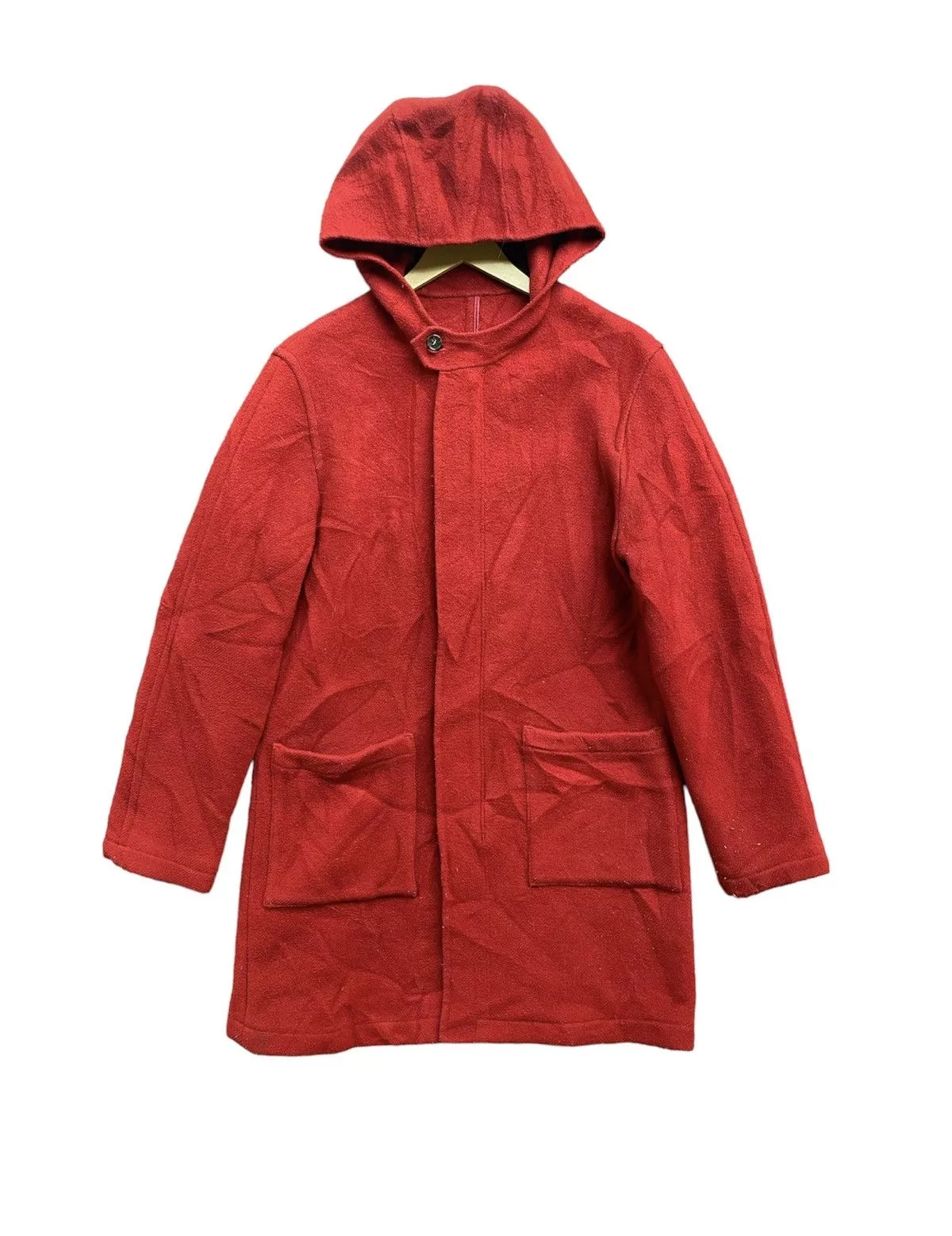 Japanese Brand Parkas Japanese Brand × PPFM × Vintage Vintage PPFM Wool hooded Jacket Red