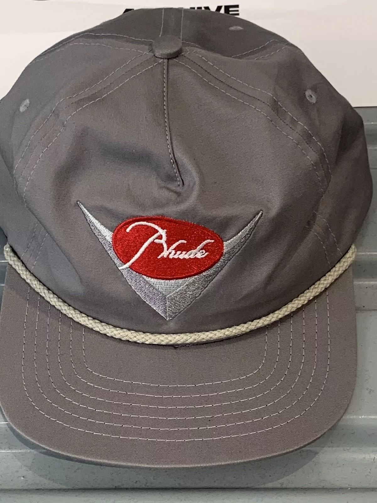 Rhude Hats RHUDE CLASSIC HAT GREY. ONE SIZE Gray
