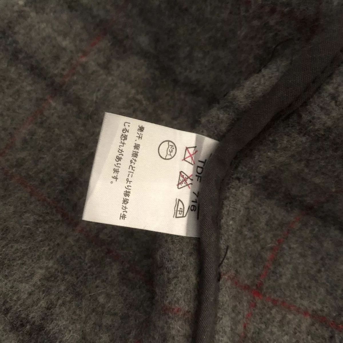 Kansai Yamamoto Heavy Coats Kansai Yamamoto Wool Long Coat Button Gray