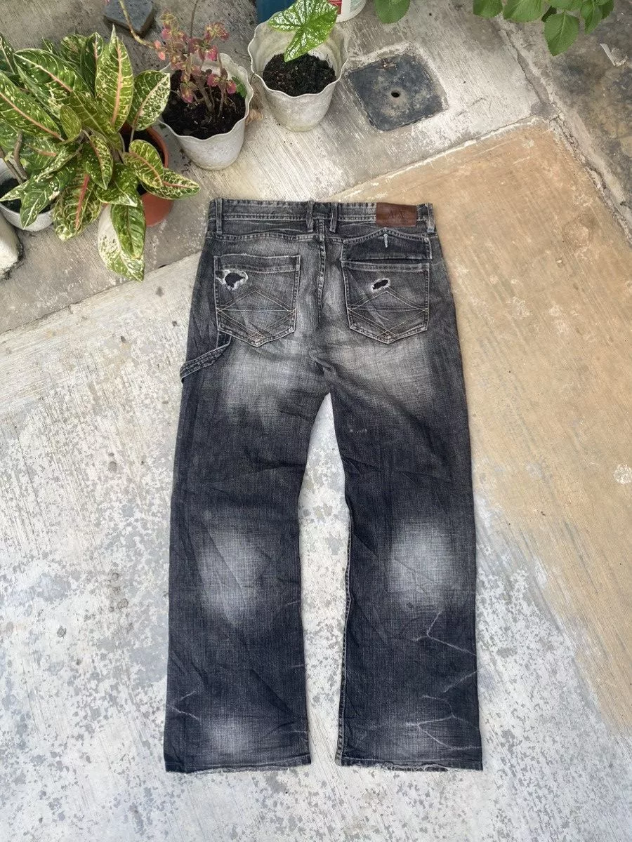 Armani Exchange Denim Armani Exchange × If Six Was Nine Armani Exchange Patchwork Flare Jeans Black