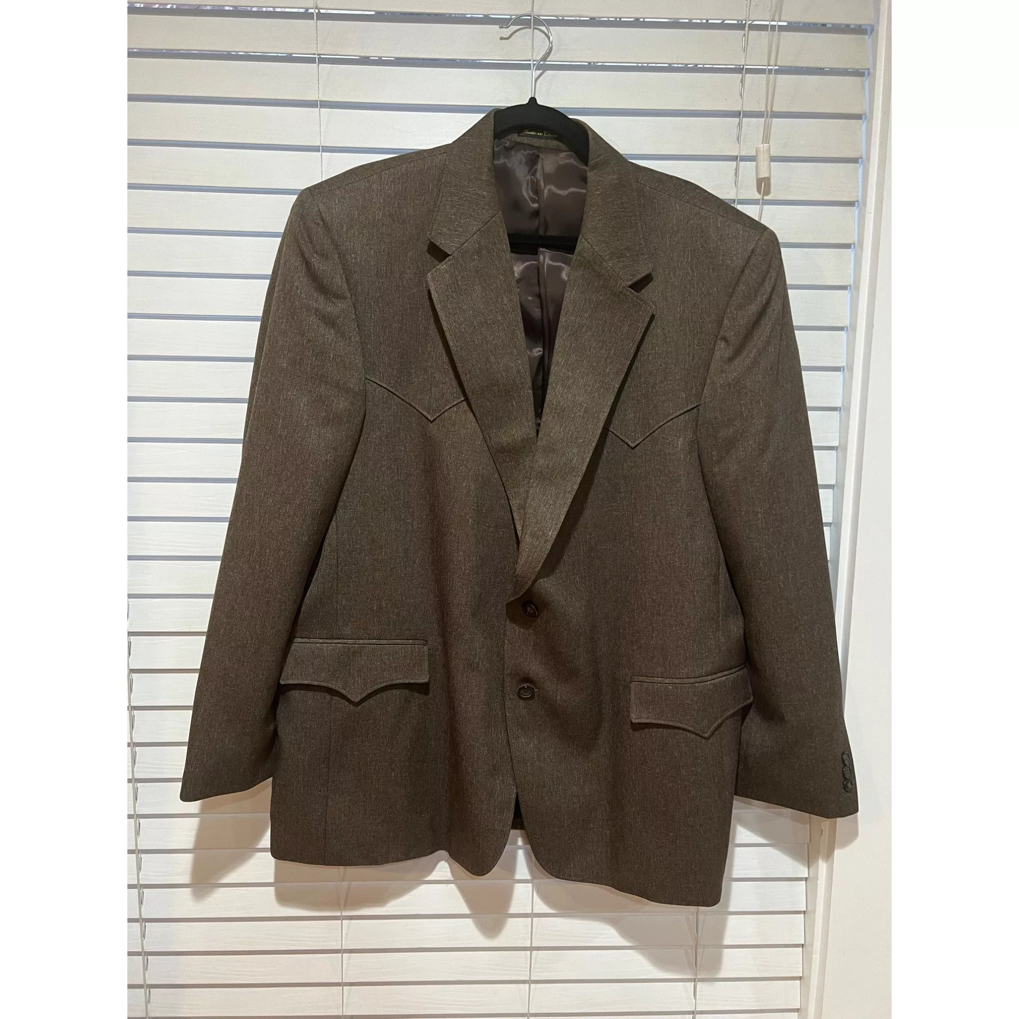 Other Blazers Other Circle S Texas Western Corduroy Blazer Sport Coat - Size 46R Brown