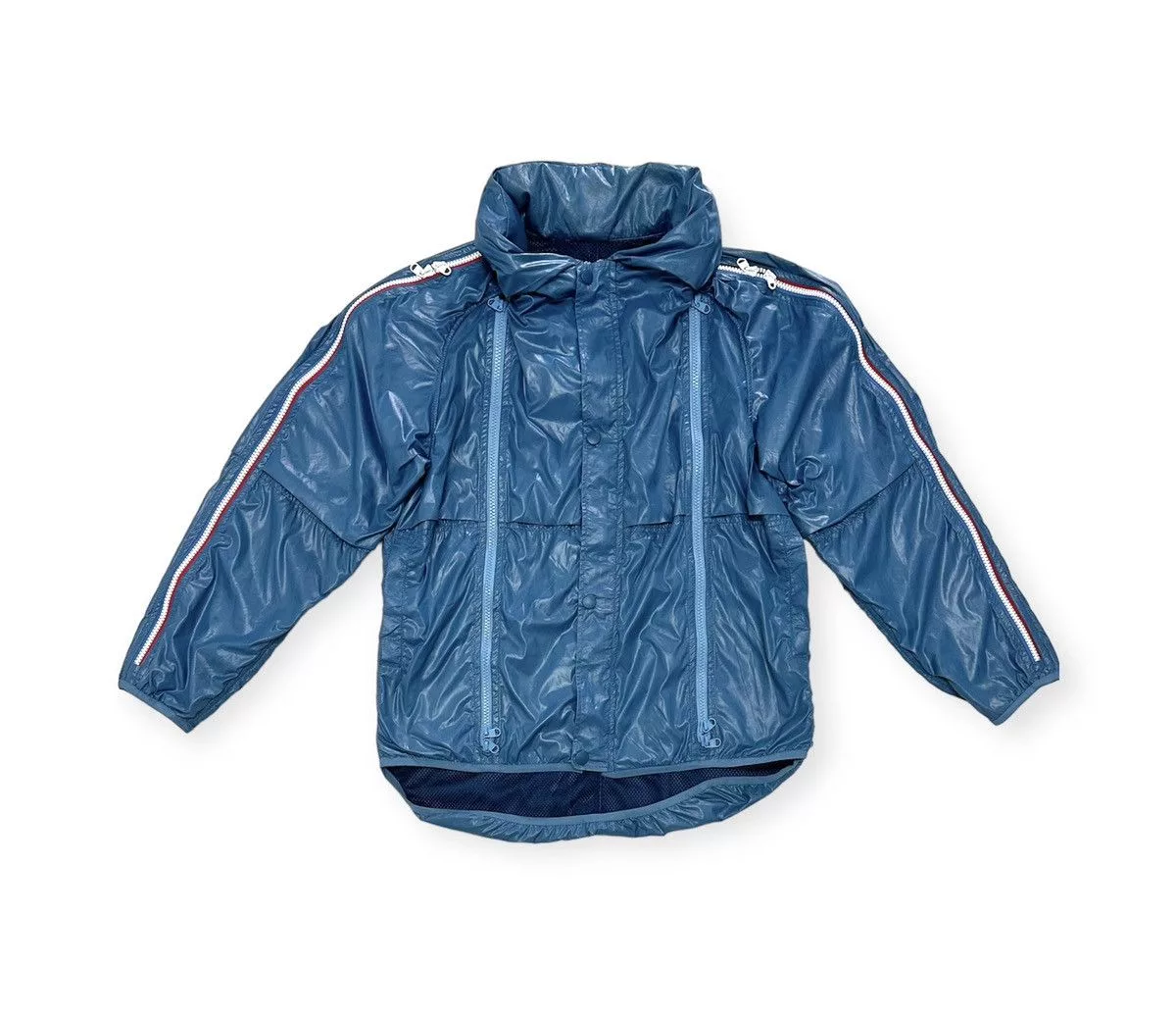 Final Home Light Jackets Final Home × Issey Miyake Grailed Final Home Runaway Survival Jacket by Issey Miyake Blue Vintage