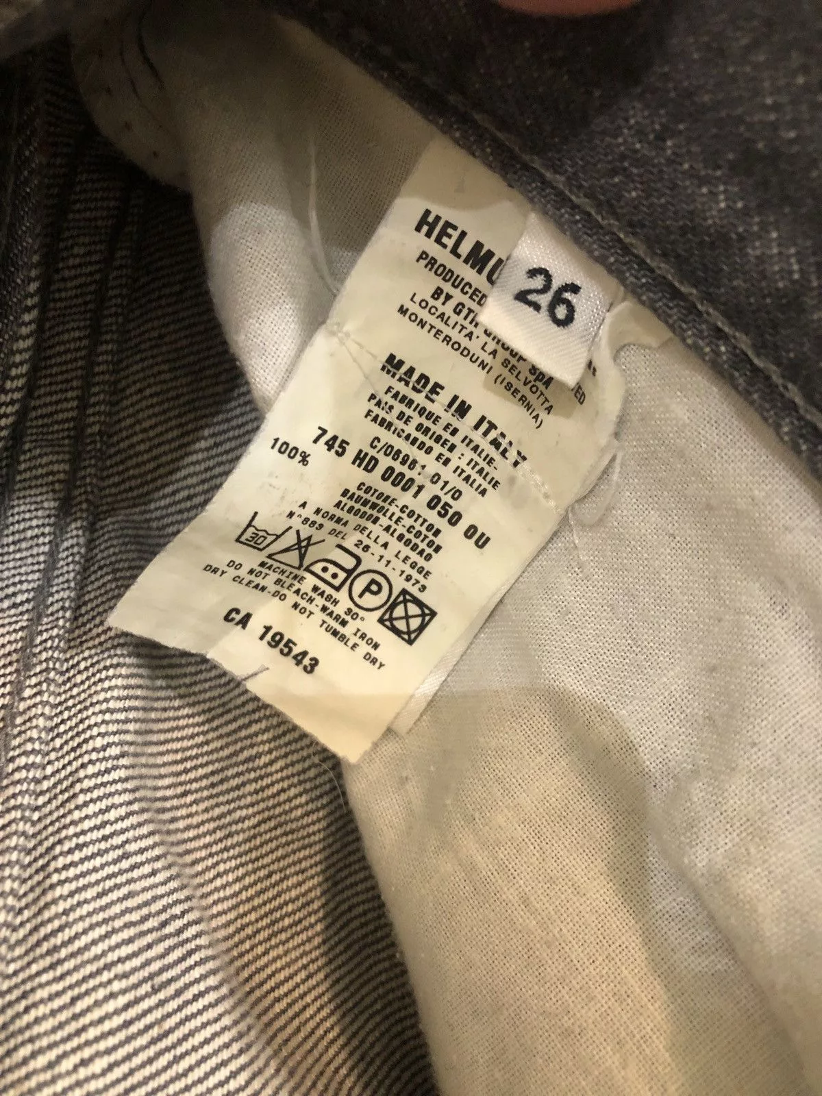 Helmut Lang Denim Helmut Lang Italian Cut Released Hem Denim Gray