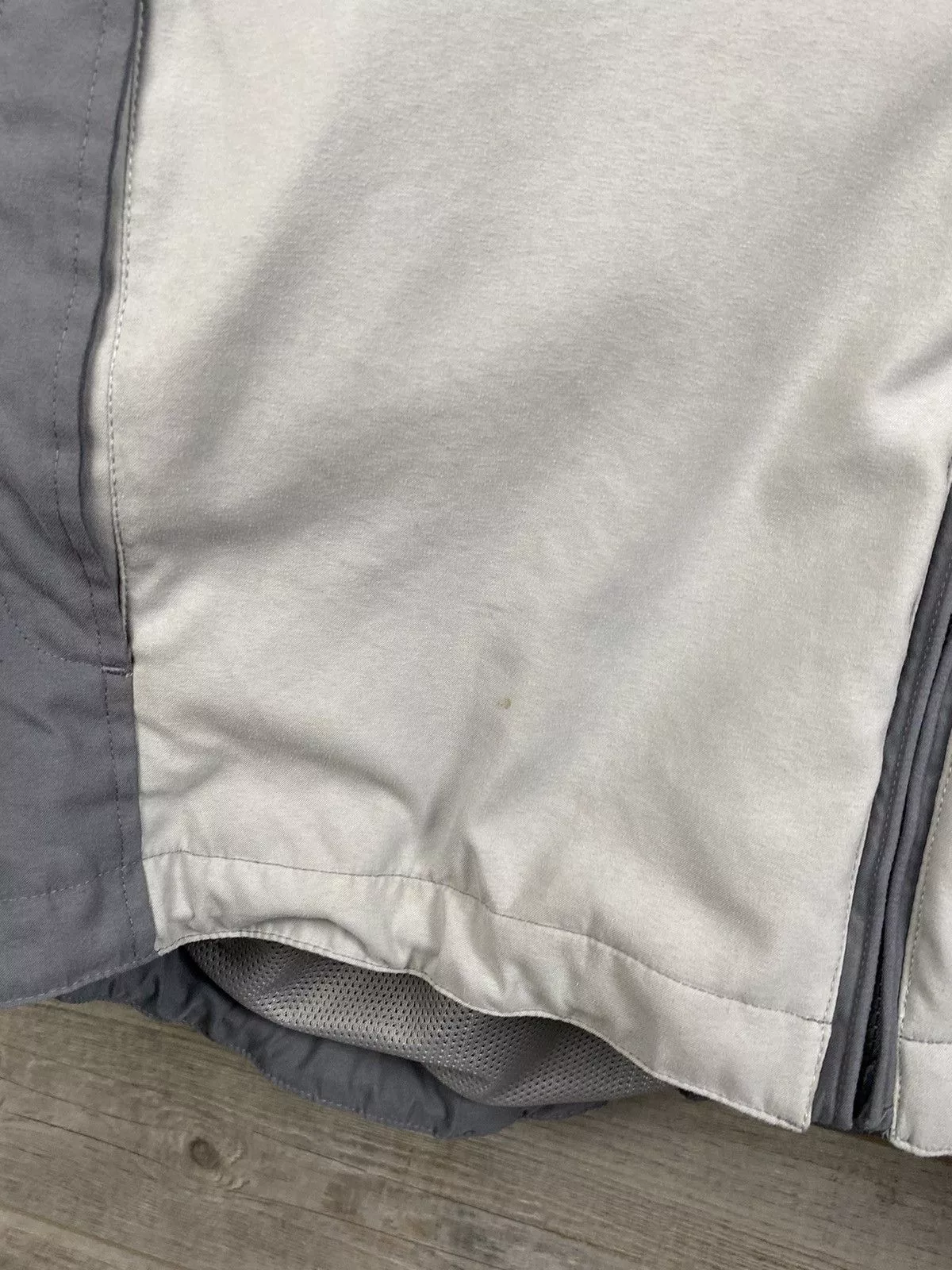 Nike Light Jackets Nike × Vintage Vintage Nike windbreaker with drawstring Y2K Gorpcore style Gray Streetwear