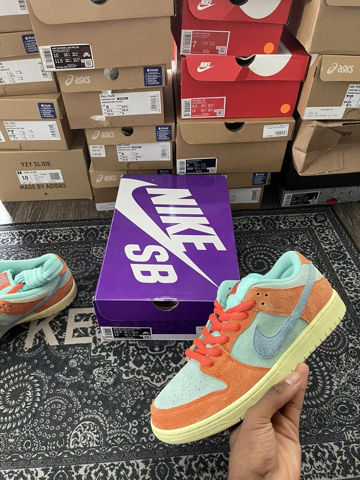 Nike Low Top Sneakers Nike Dunk Low ‘Orange Emerald Rise’