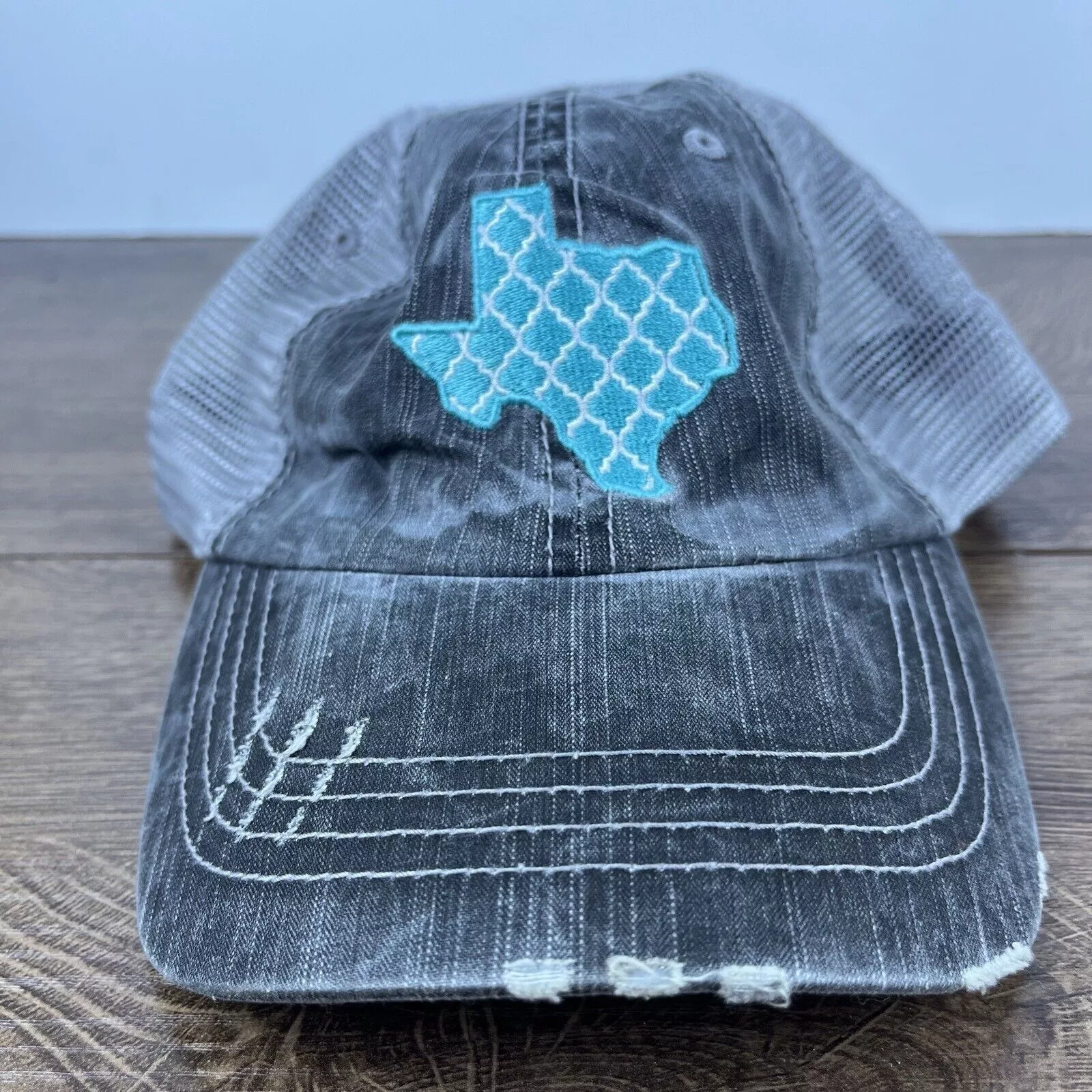 Other Hats Other Texas Hat Texas State Shape Hat Gray Adjustable Hat Gray Adu