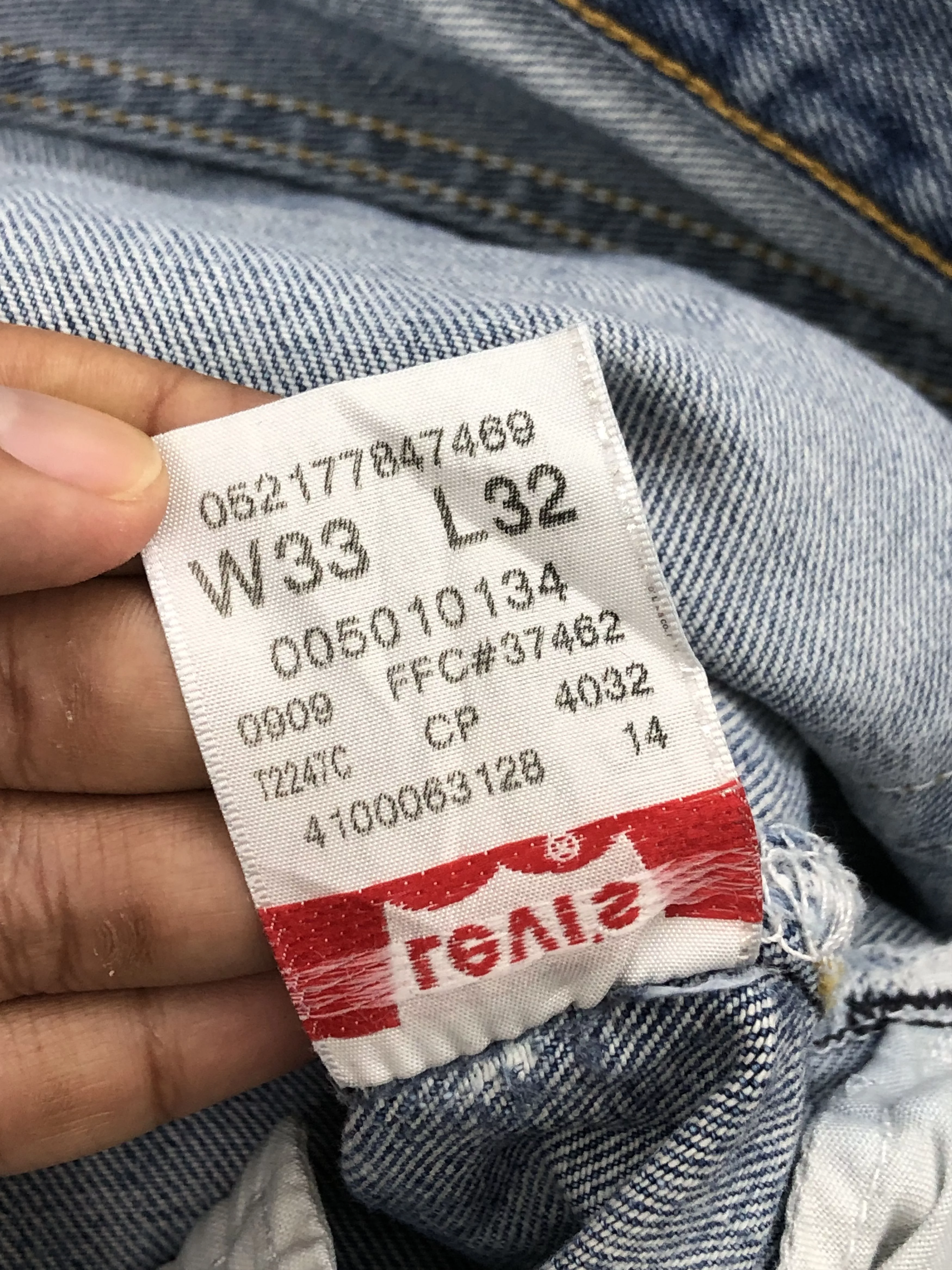 Levi's Denim Levi's × Vintage Vintage Levi's 501 Light Blue Washed Jeans