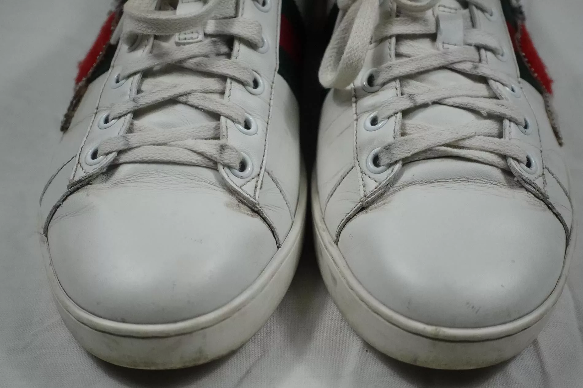 Gucci Low Top Sneakers Gucci Sneakers Ace White Leather Heart Sword 40 EU 10 US Multi