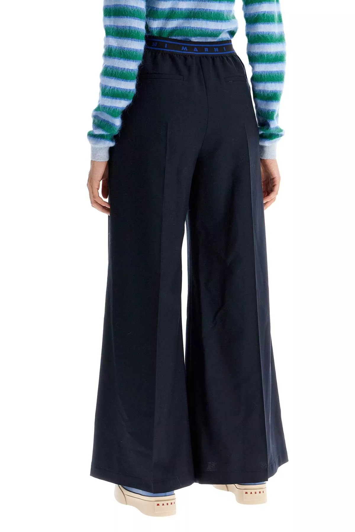 Marni Pants MARNI Tropical Wool Palazzo Pants For Multi