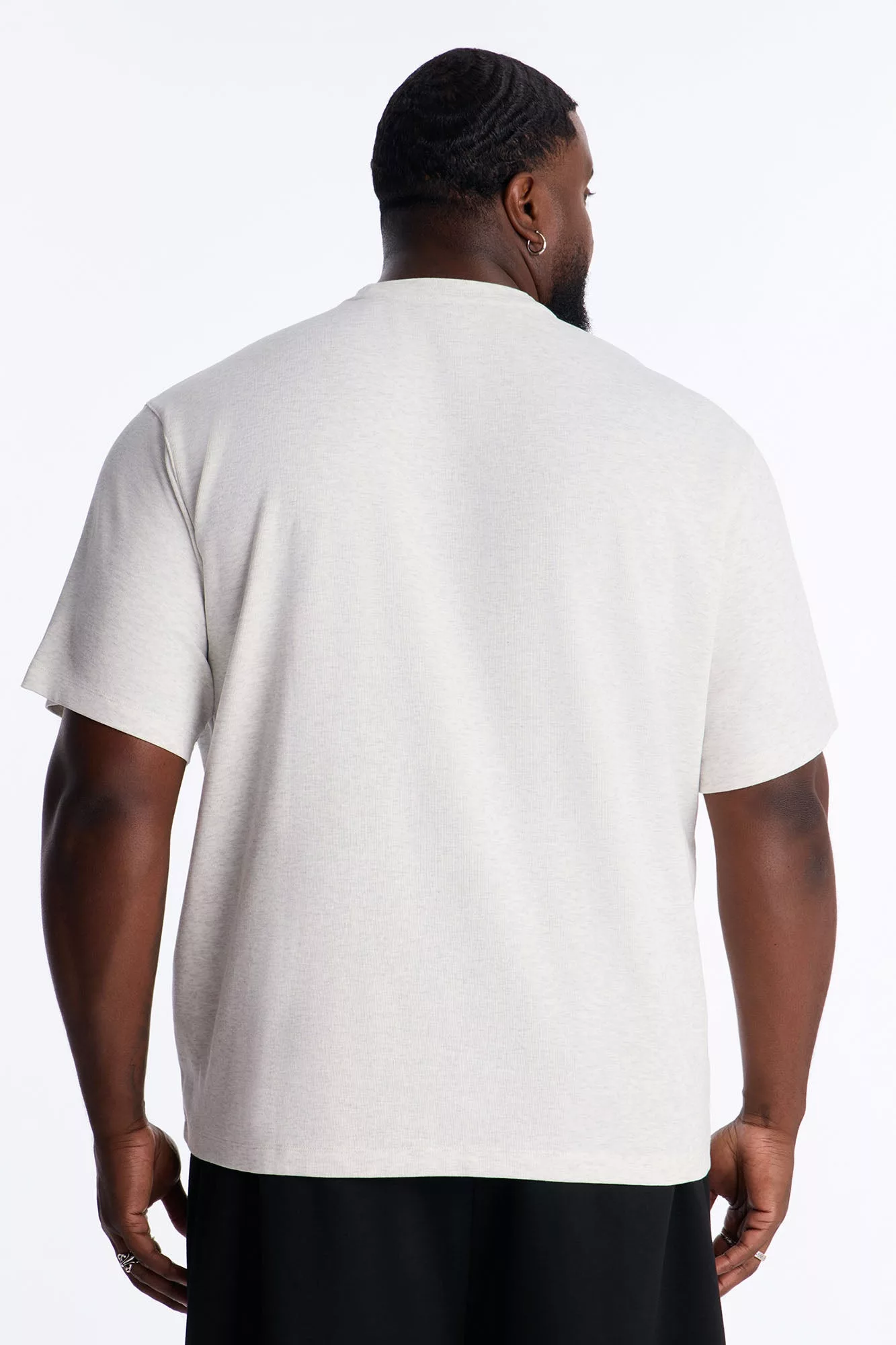 Collegiate Crewneck Tee - Grey