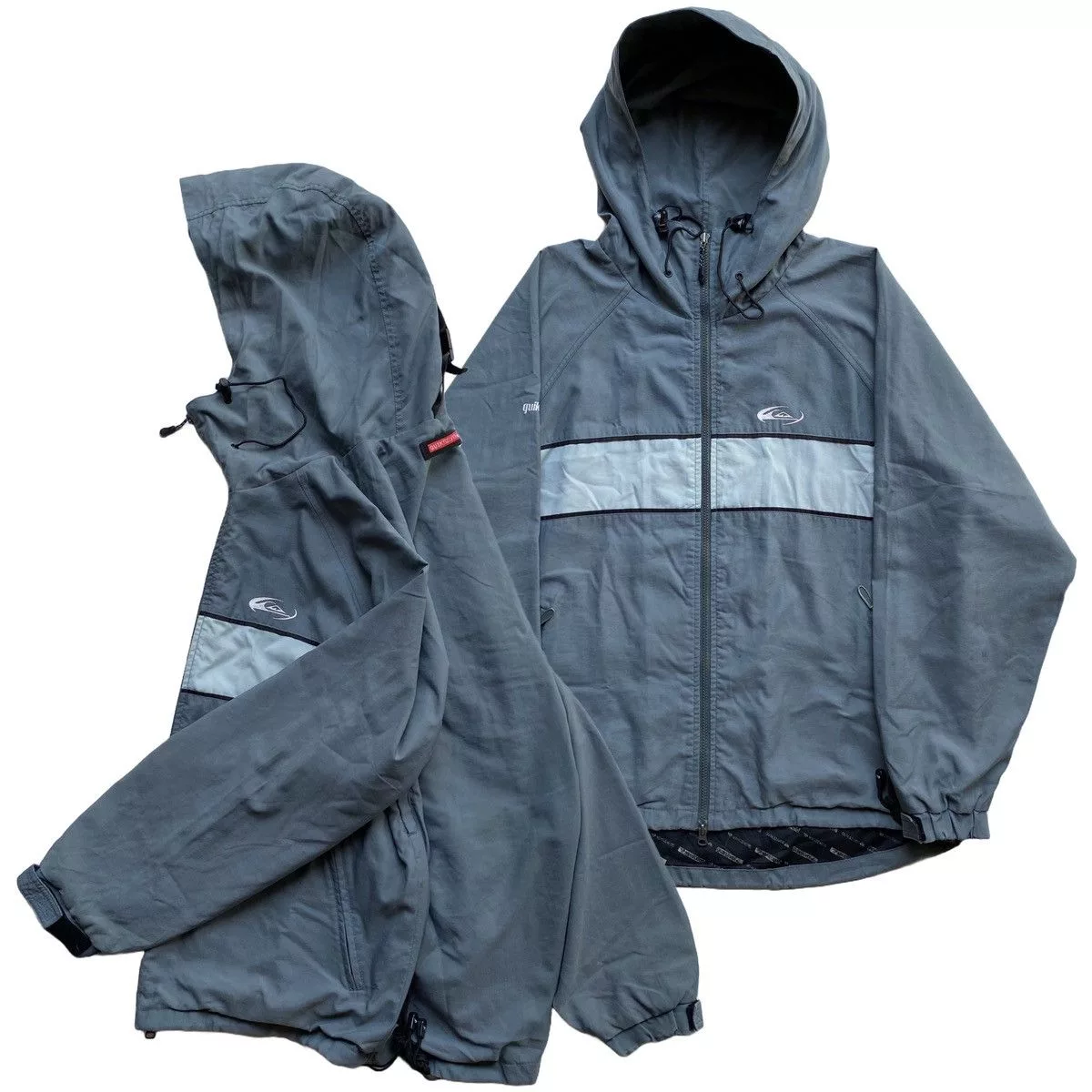 Quiksilver Light Jackets Vintage QUIKSILVER Jacket Gray