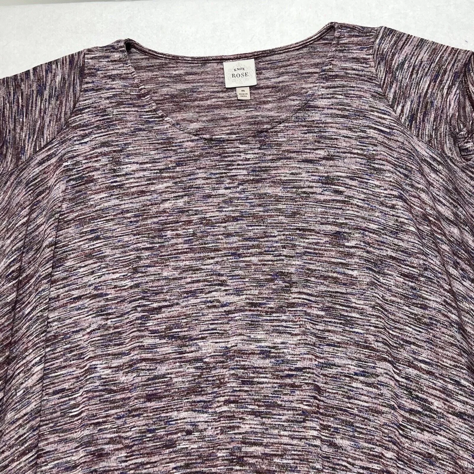 Target Basics Sweaters Target Basics Knox Rose Oversized Short Sleeve Ombre Purple Boho Sweater