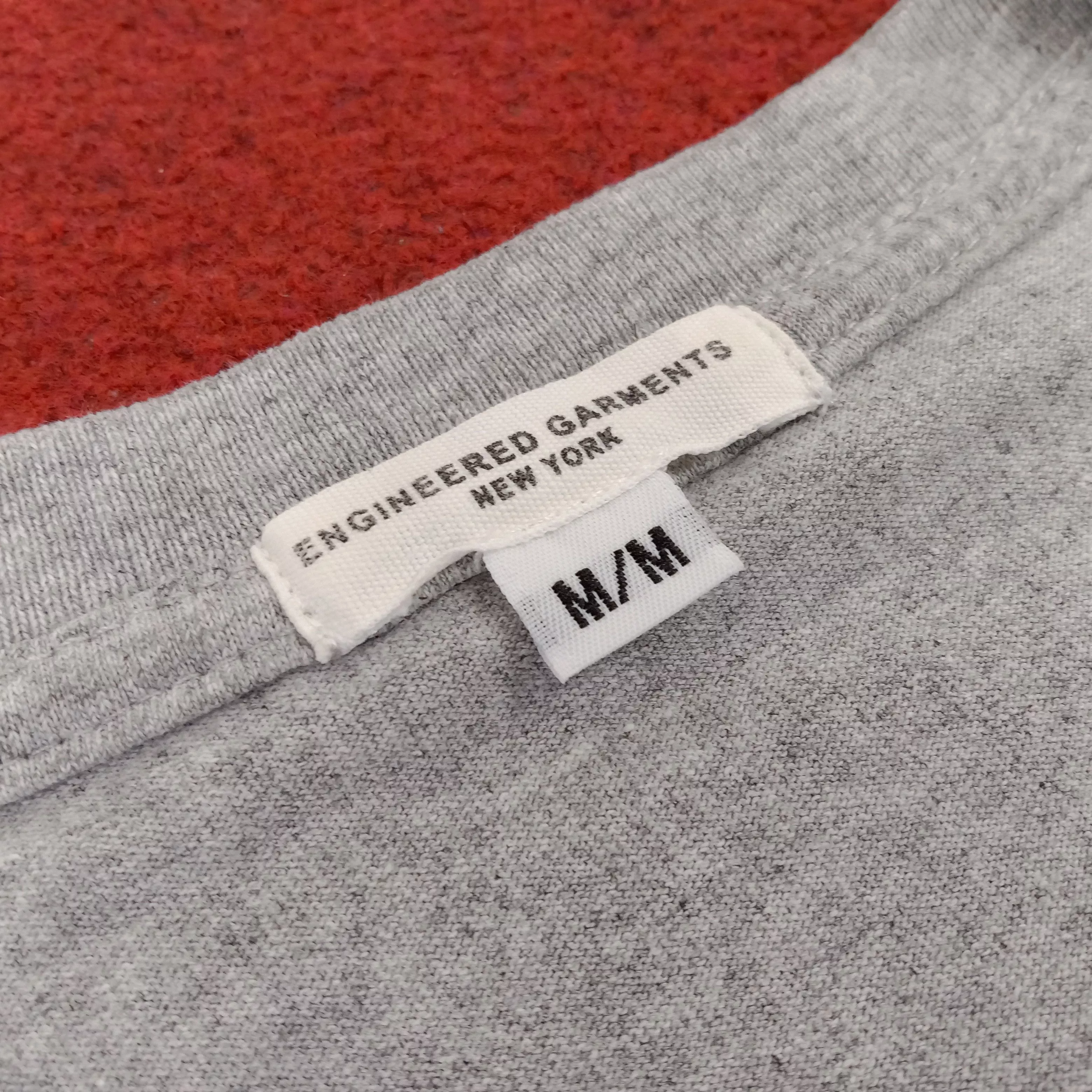 Engineered Garments Short Sleeve T Shirts Engineered Garments × Vintage Engineered Garments Streetwear Stripes Pocket Style Tshirt Gray