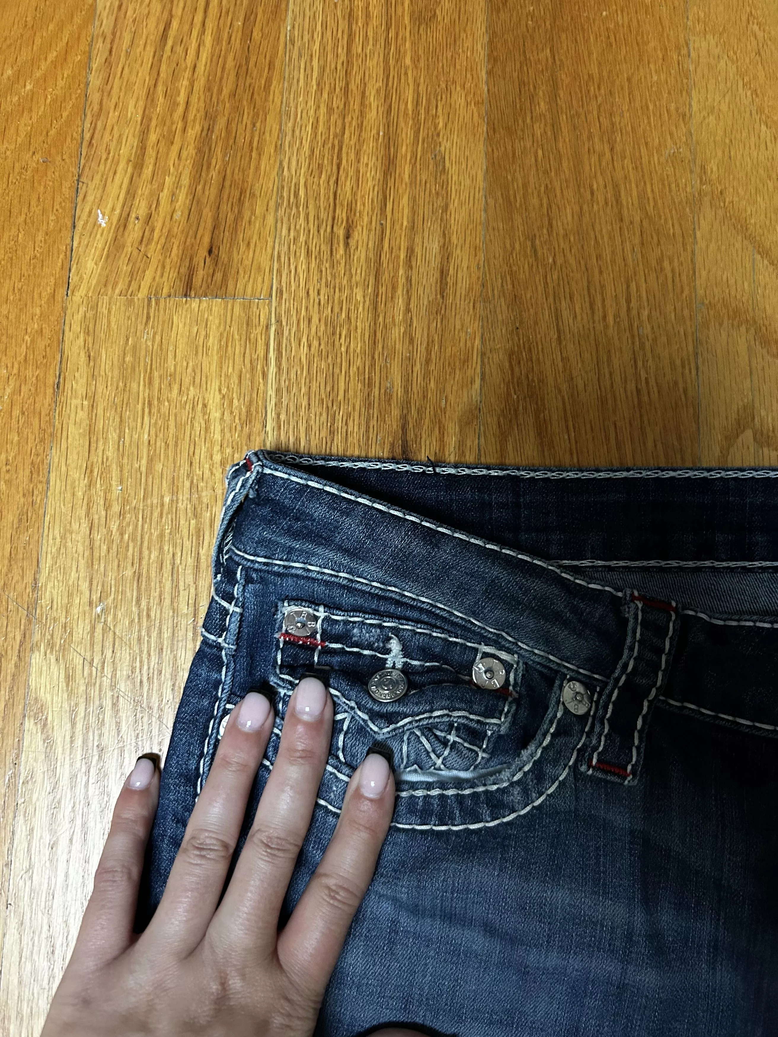 True Religion Jeans True Religion Low-Rise Flare Jean Blue